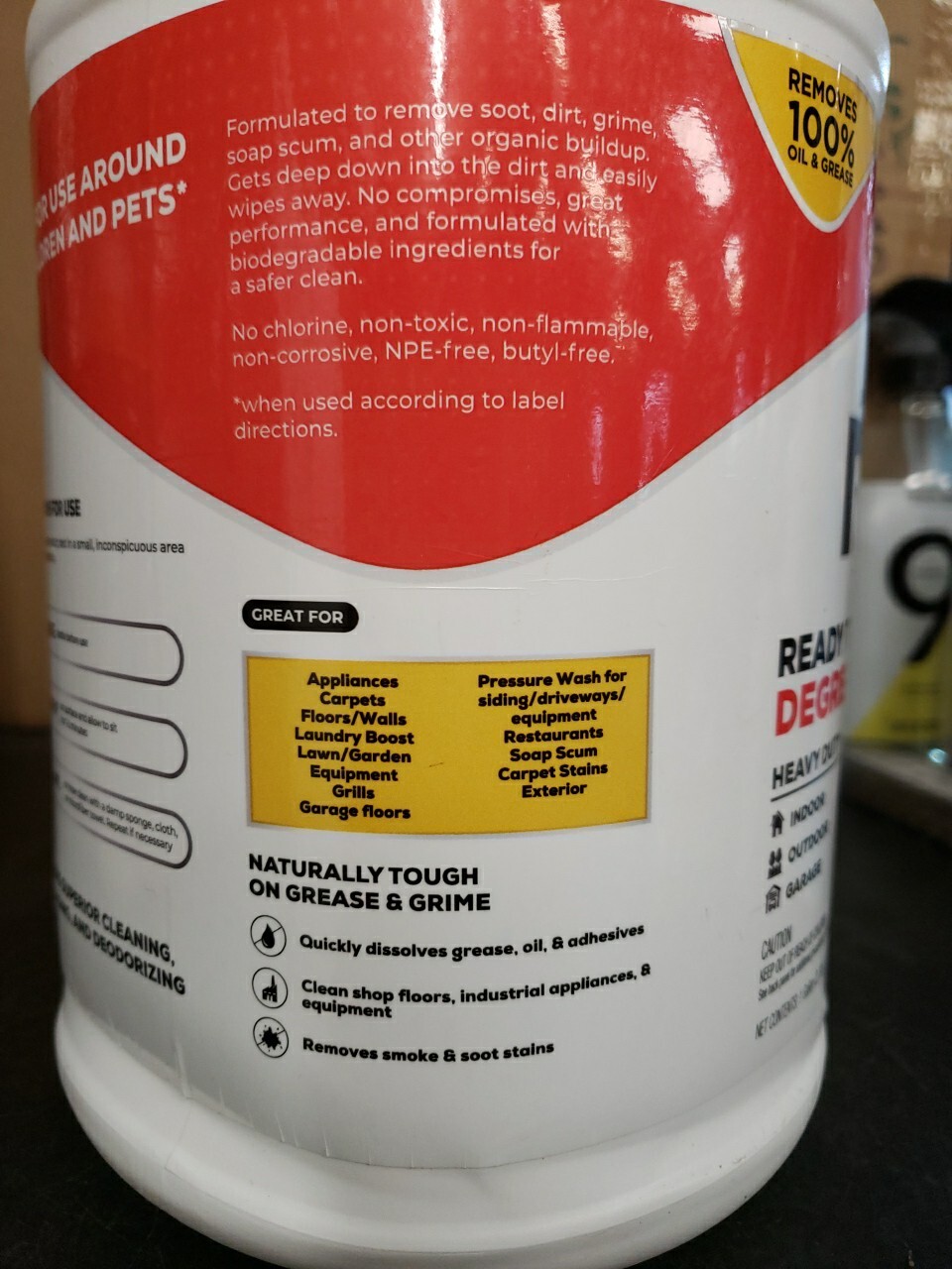 RMR Degreaser and Cleaner – Ready to Use Indoor/Outdoor Formula- 1 Gallon
