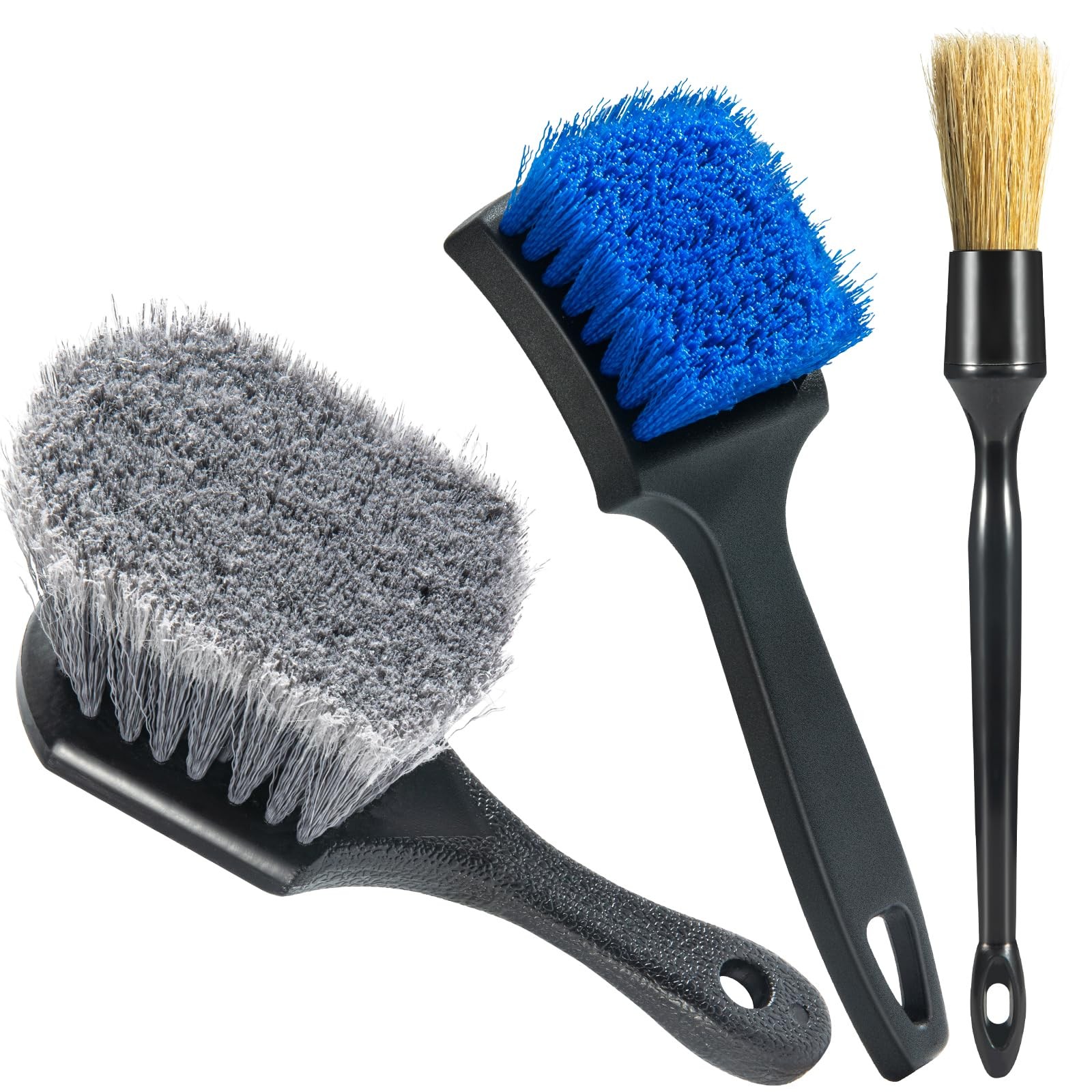 Eomarce Premium Wheel & Tire Brushes: Safe for All Vehicle Detailing