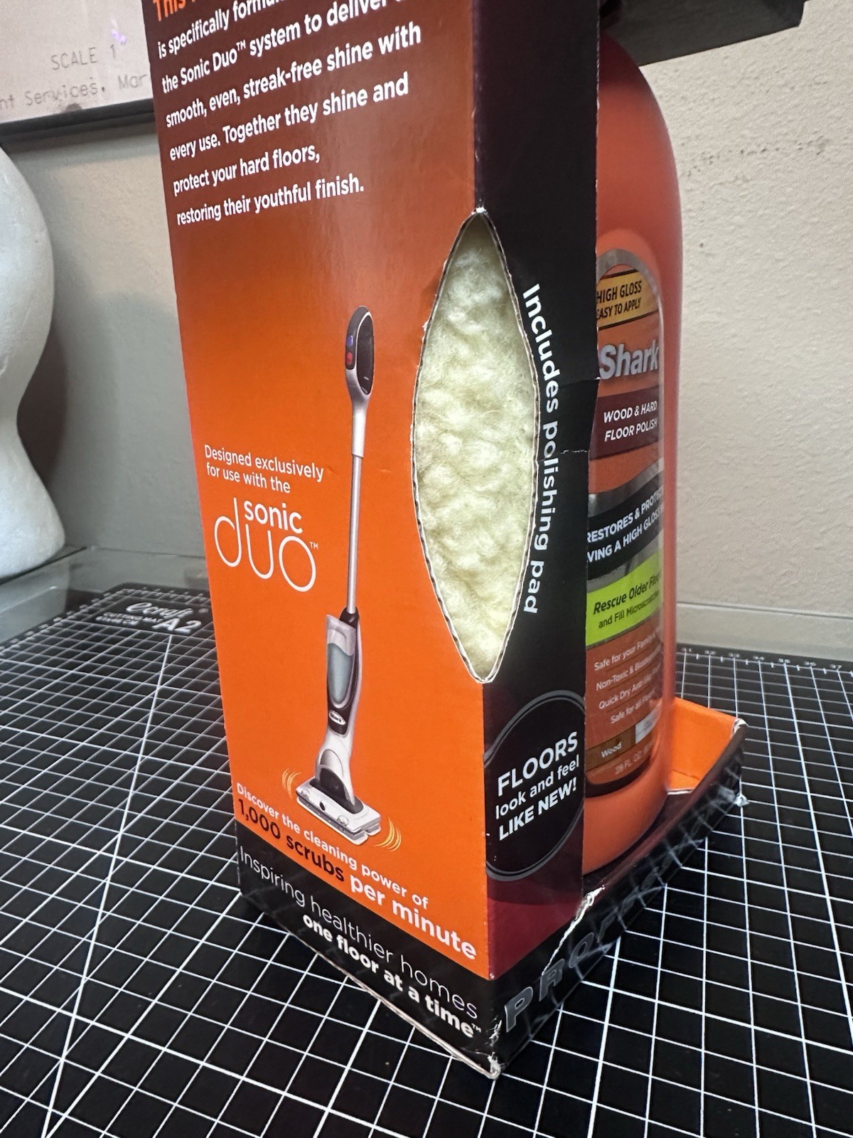 Shark Sonic DUO Wood & Hard Floor High Gloss Polish 28oz W Pad- Discontinued