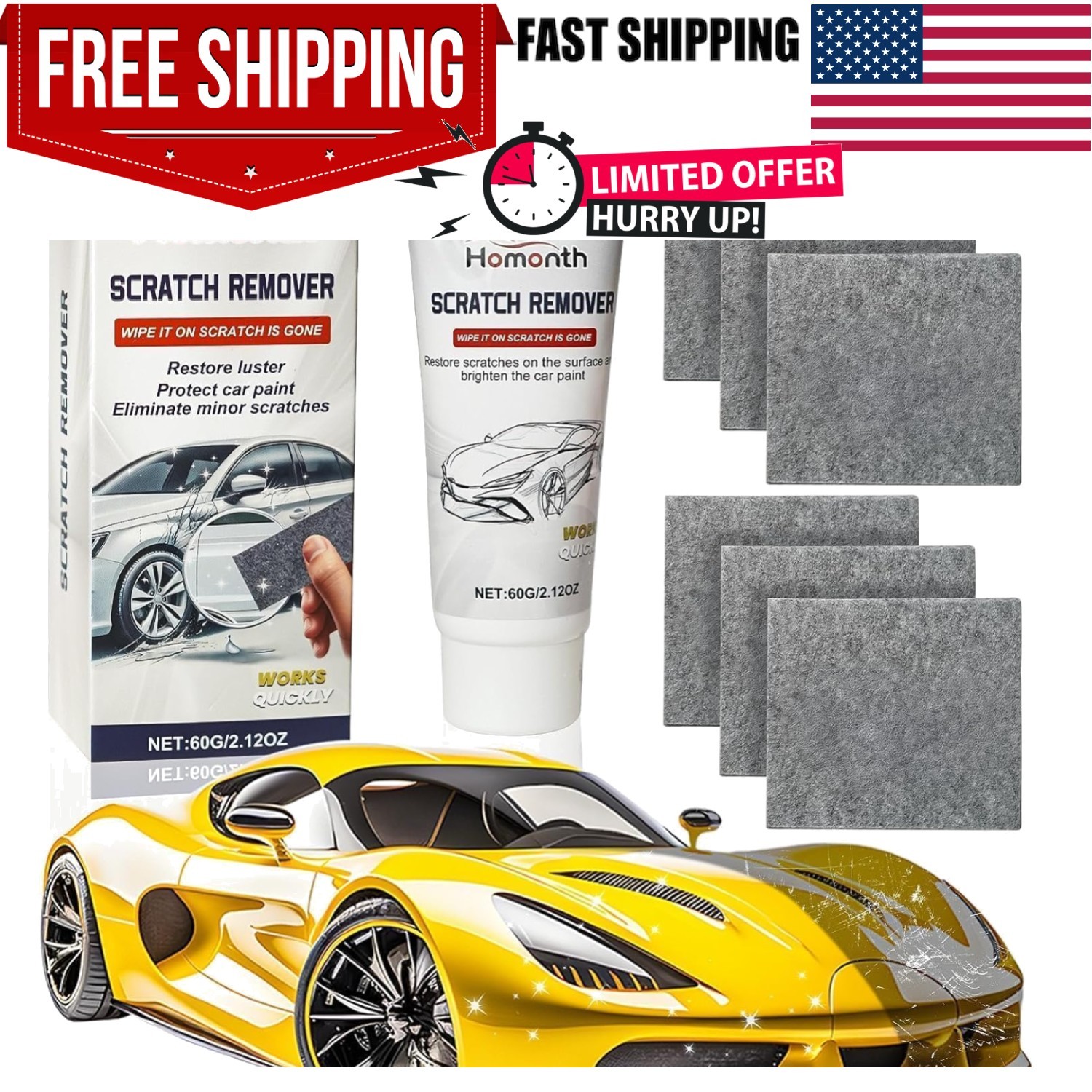 Nanopolix Scratch Remover – 2026 Upgrade Scratch Remover for Vehicles, Nano P…