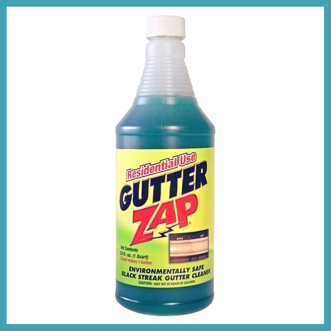 Gutter Zap Environmentally Safe Black Streak Residential, 32 fl oz. (1 Quart)