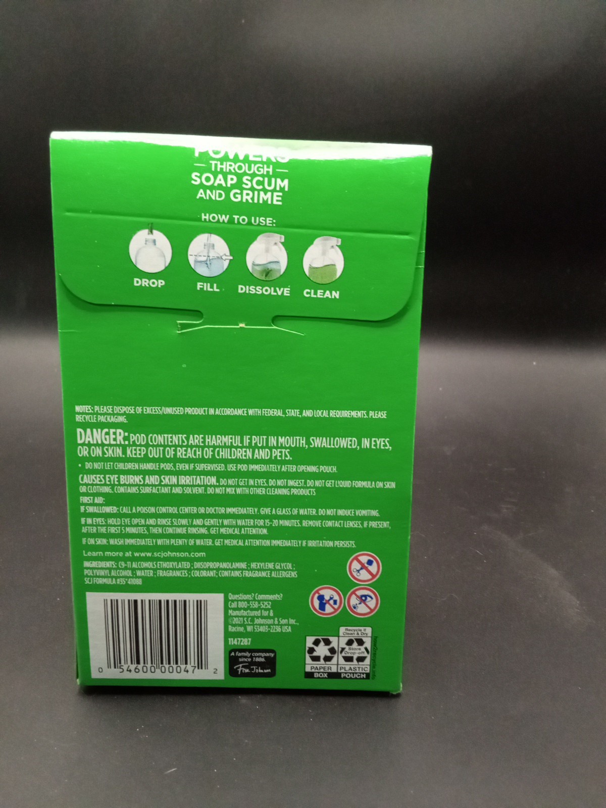 Scrubbing Bubbles Dissolve Concentrated Pod Bathroom Cleaner For 2 26oz Refills