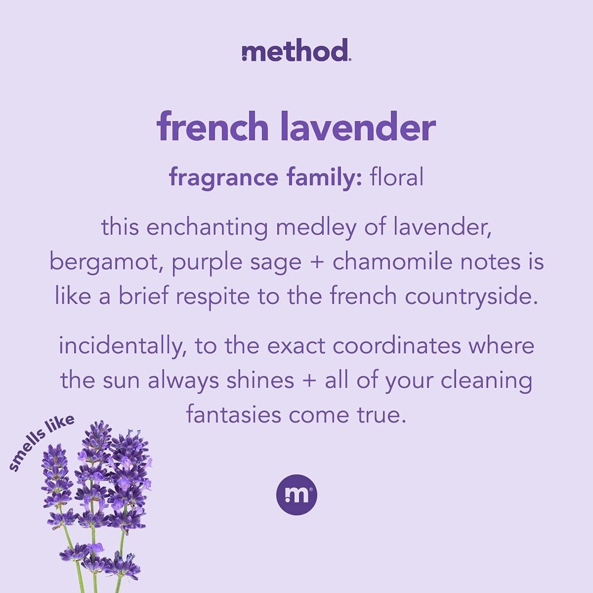 (pack of 8) Method All-Purpose Cleaner Spray French Lavender 28oz Multi Surface