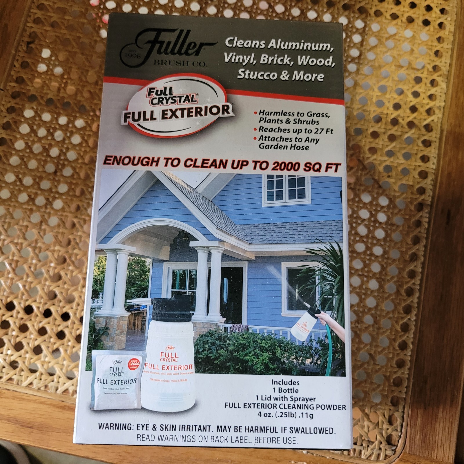 Fuller Brush Co. Full Crystal/ Exterior Cleaner Bottle With Sprayer NEW, SEALED