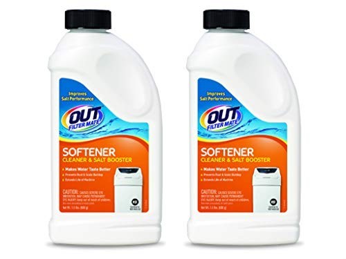Water Softener Cleaner & Salt Booster Powder 24oz – 2-Pack, Removes Hard Water B