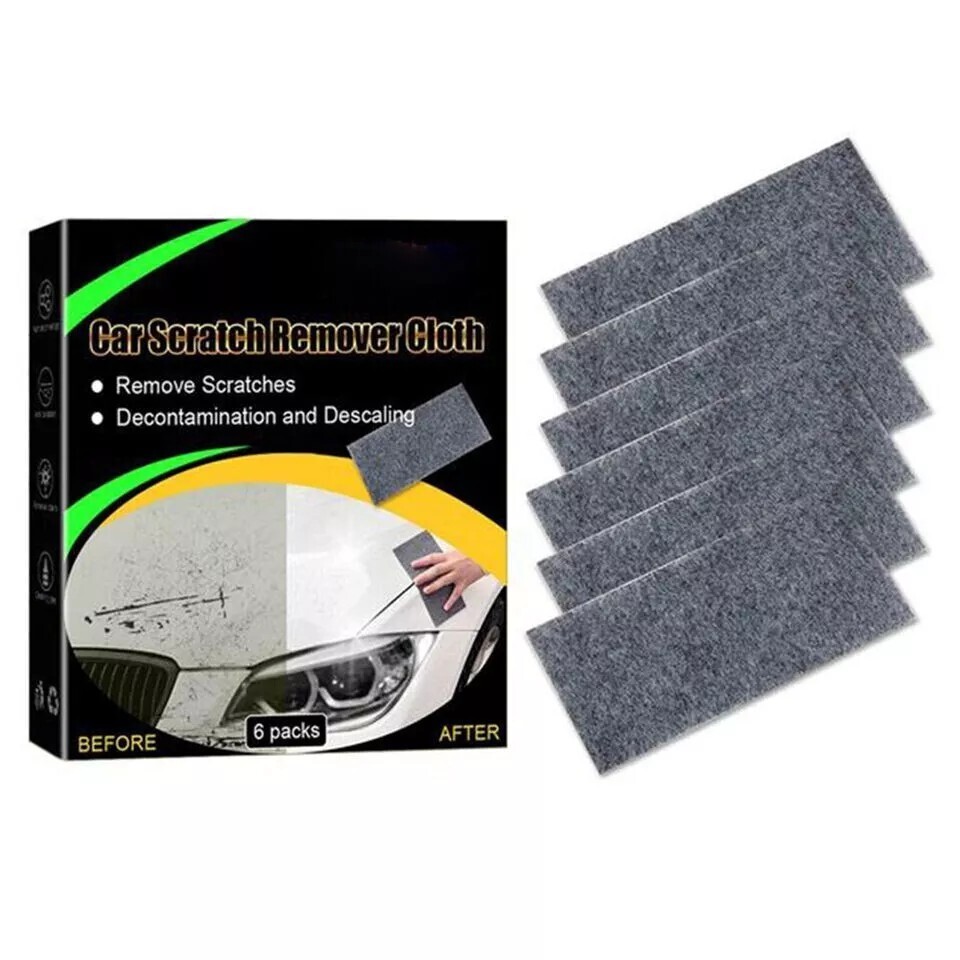 6PCS 2024 High-tech Nano Sparkle Cloth Car Scratch Repair Nano Cloth Rag for Car
