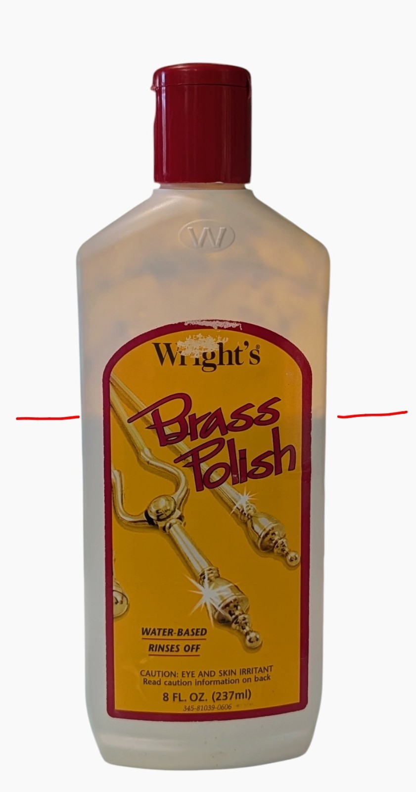 Wright’s Brass Chrome Bronze Pewter Polish Cleaner – Approx 50% Full