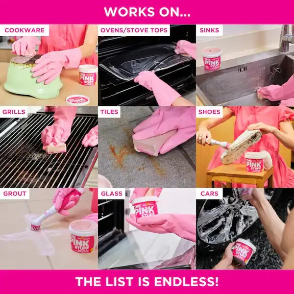 All Purpose Cleaner The Pink Stuff 500g Multi-Purpose Miracle Cleaning Paste