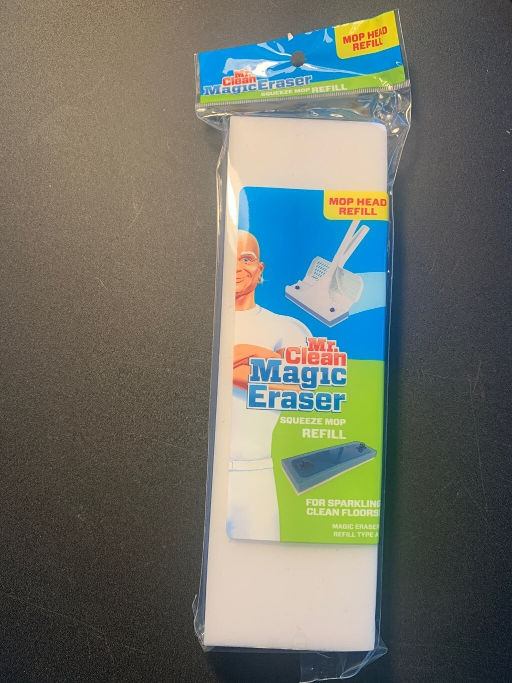 Mr. Clean Magic Eraser 446615 9.5×3 Foam Squeeze Mop Refill Type A – Pack of 6