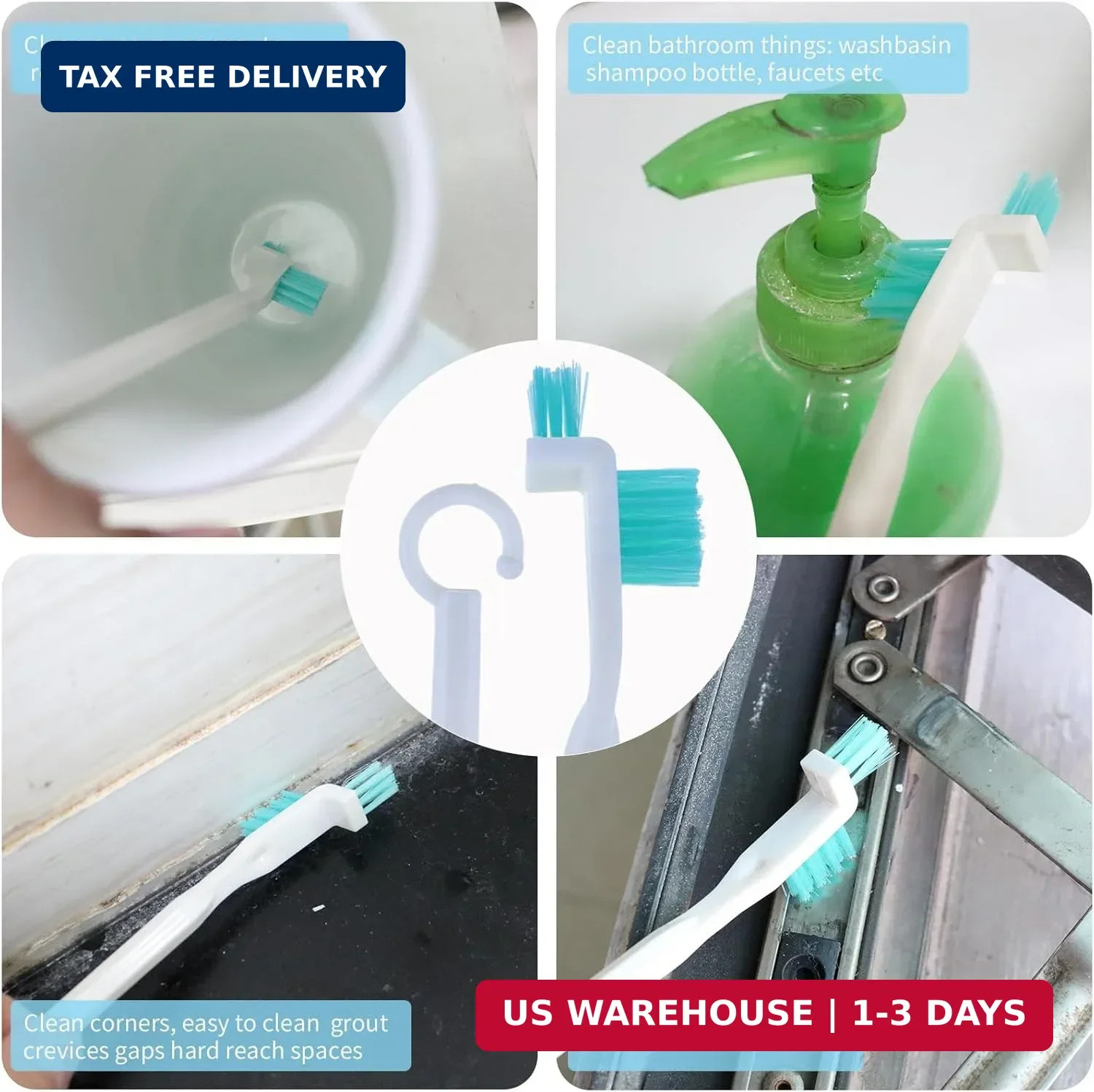 Small Cleaning Brush Set for Household, Car Vent Detailing Cleaning Stick, Humid