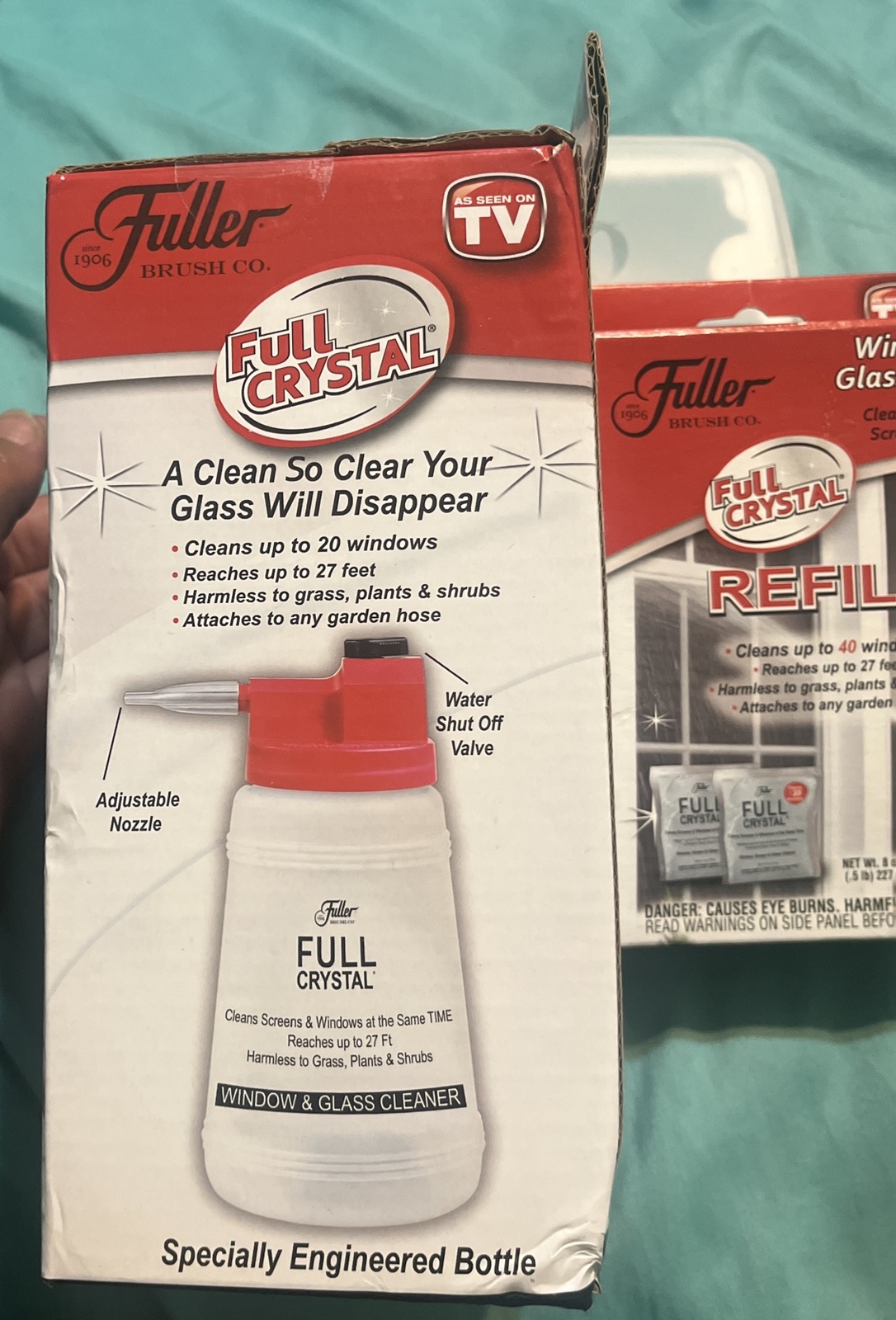 Fuller Brush FBFC-6 Full Crystal Window & Outdoor Surface Cleaner & Refills New