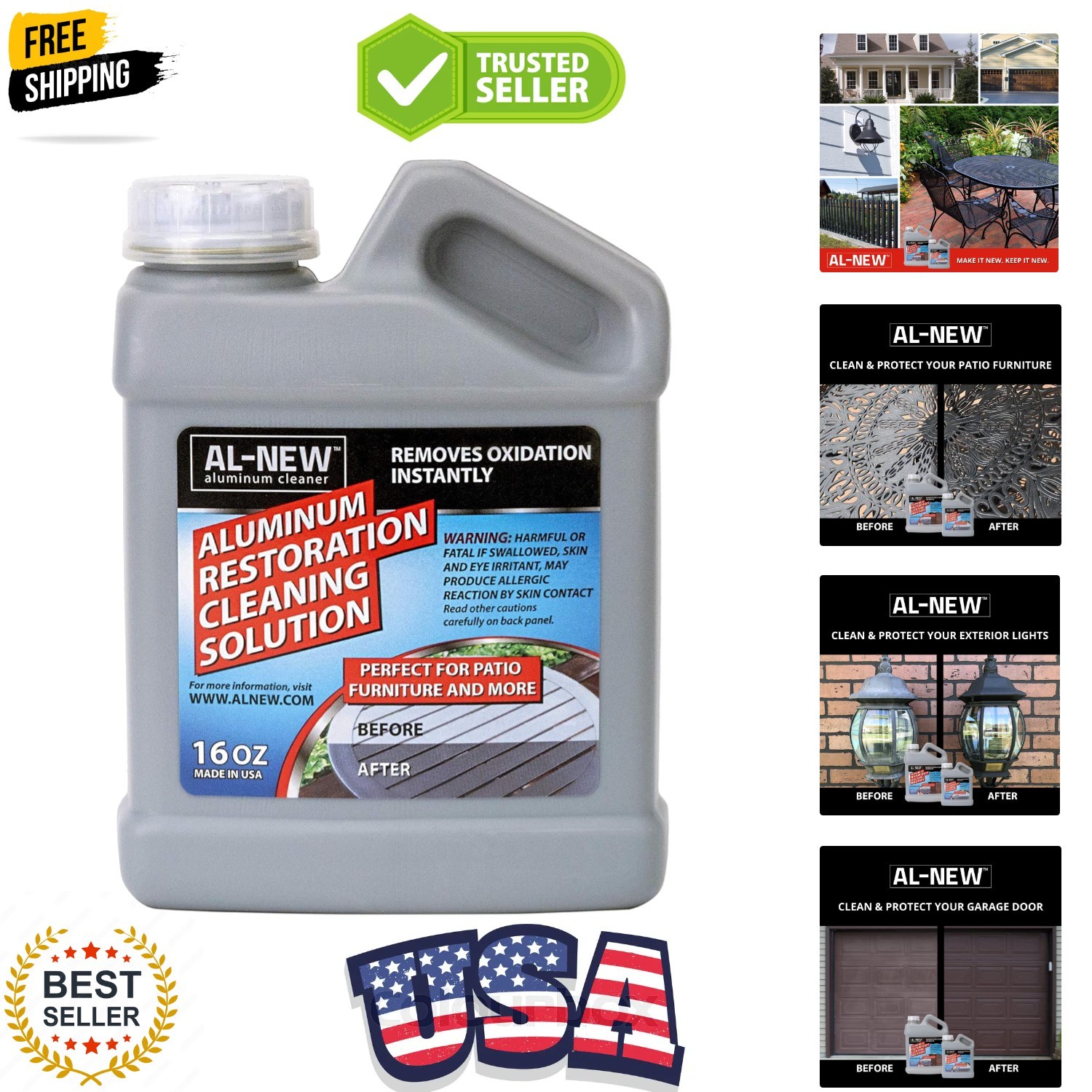Aluminum Restoration Cleaning Solution | Clean & Restore Patio Furniture, Sta…