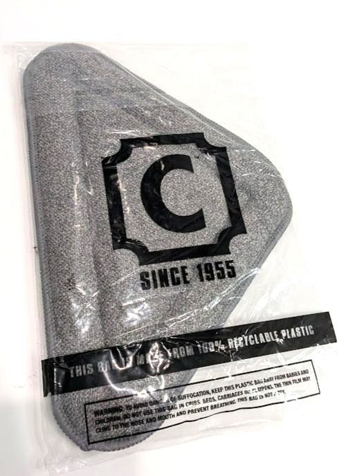 NEW! Campanelli Pro Glass Window and Windshield Handle with 3 Pads Microfiber
