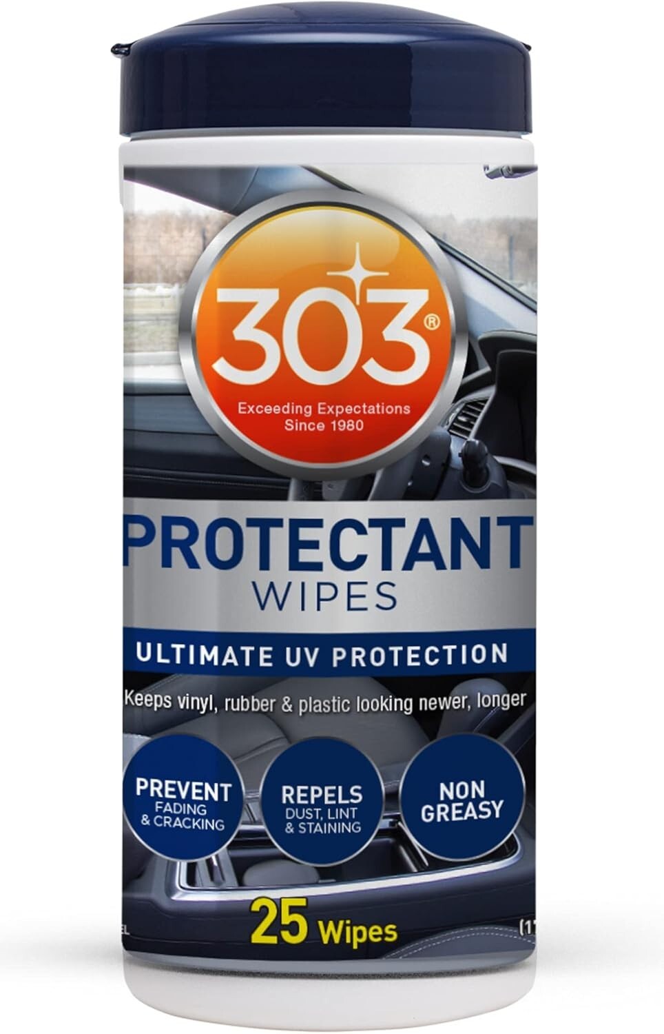 Protectant Wipes – Ultimate Automotive UV Protection – Prevent Fading(Case Of 6)