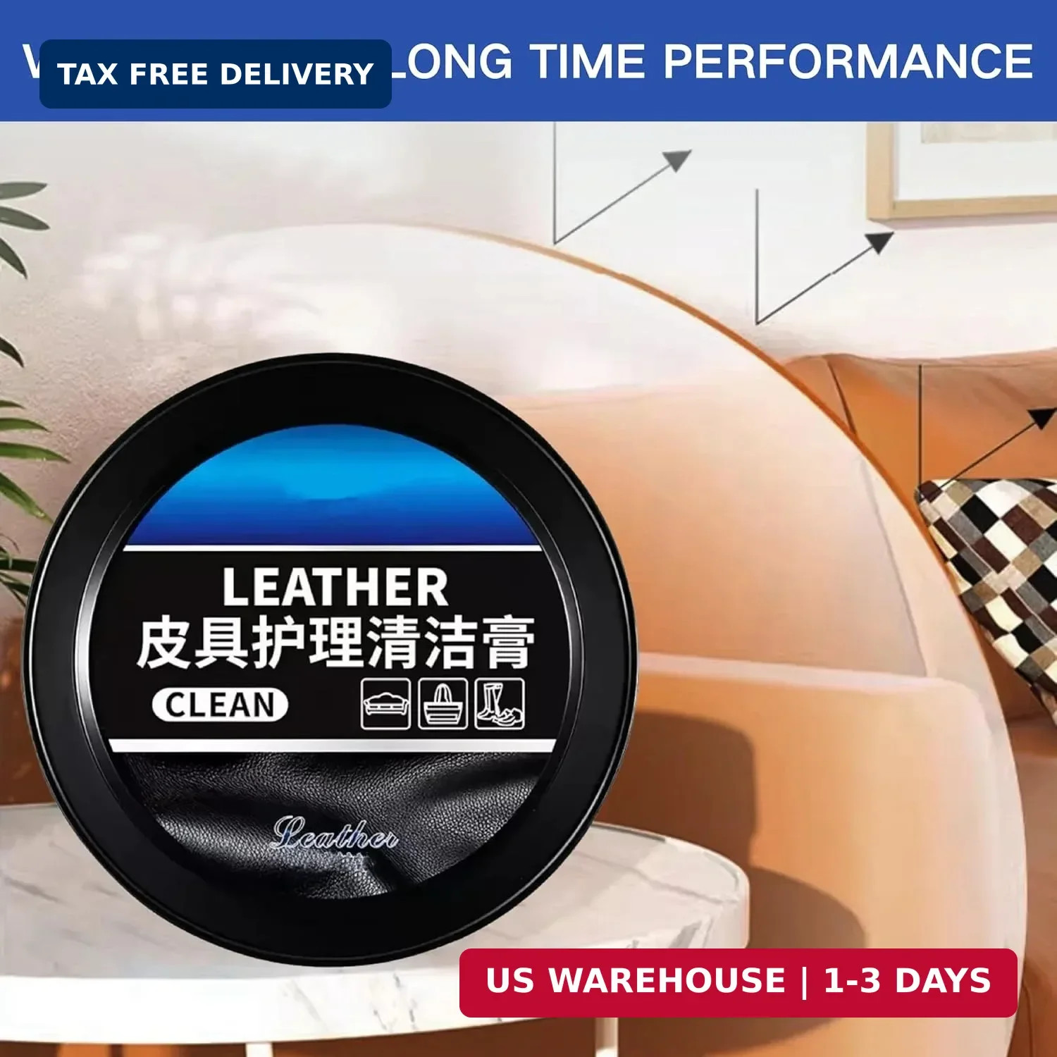 Leader Cleaning and Care Cream, Leather Cleaning Cream for Car Interior, Multifu