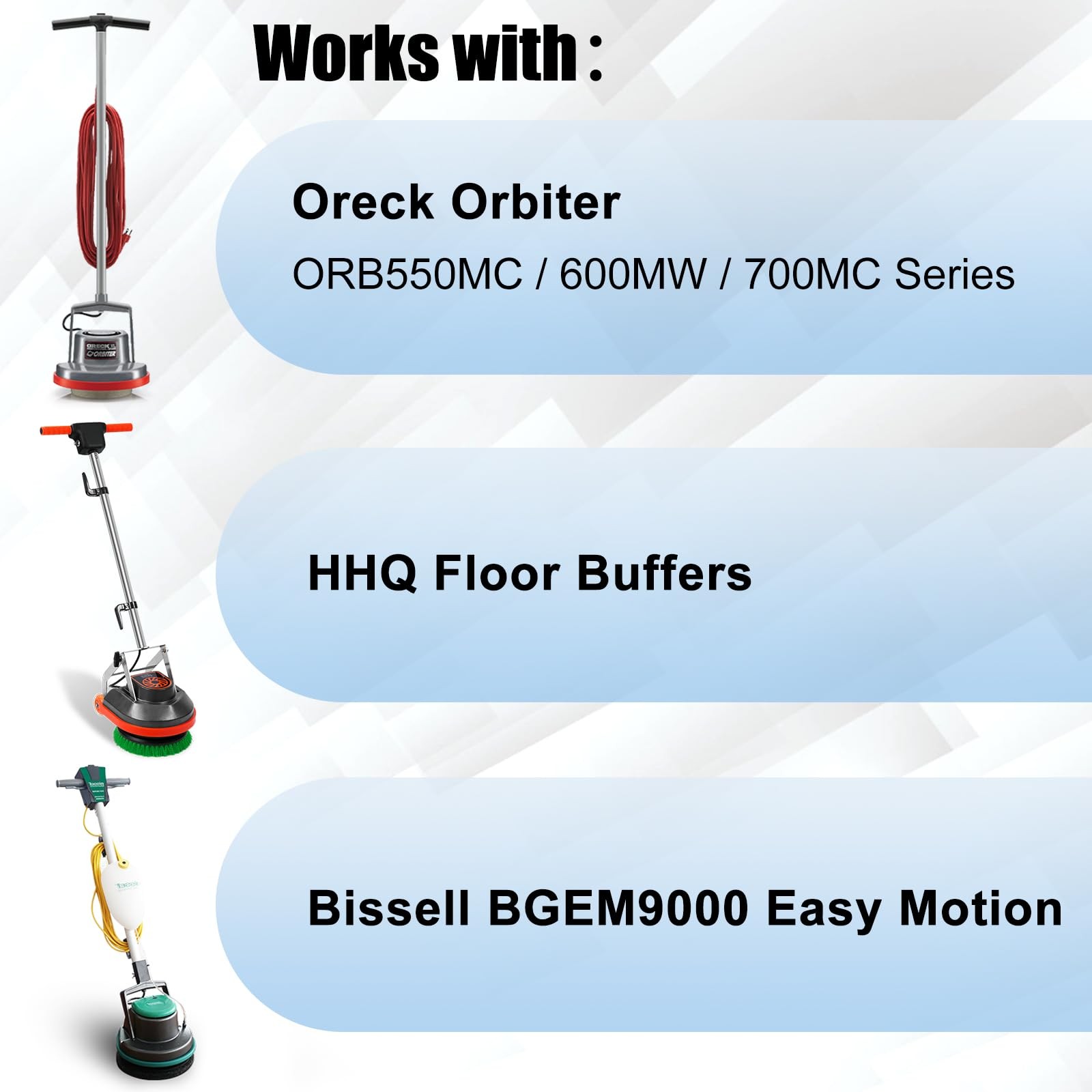 Commercial Scrub Brush for Orbital Floor Scrubber, Compatible with Oreck Orbi…
