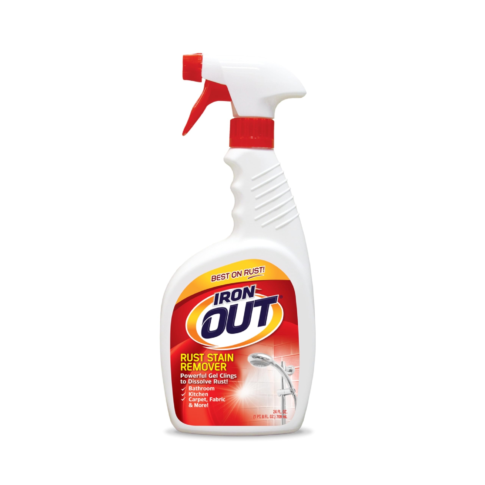 Heavy Duty Rust Stain Remover Spray Gel 24 Fl Oz No Scrubbing Required