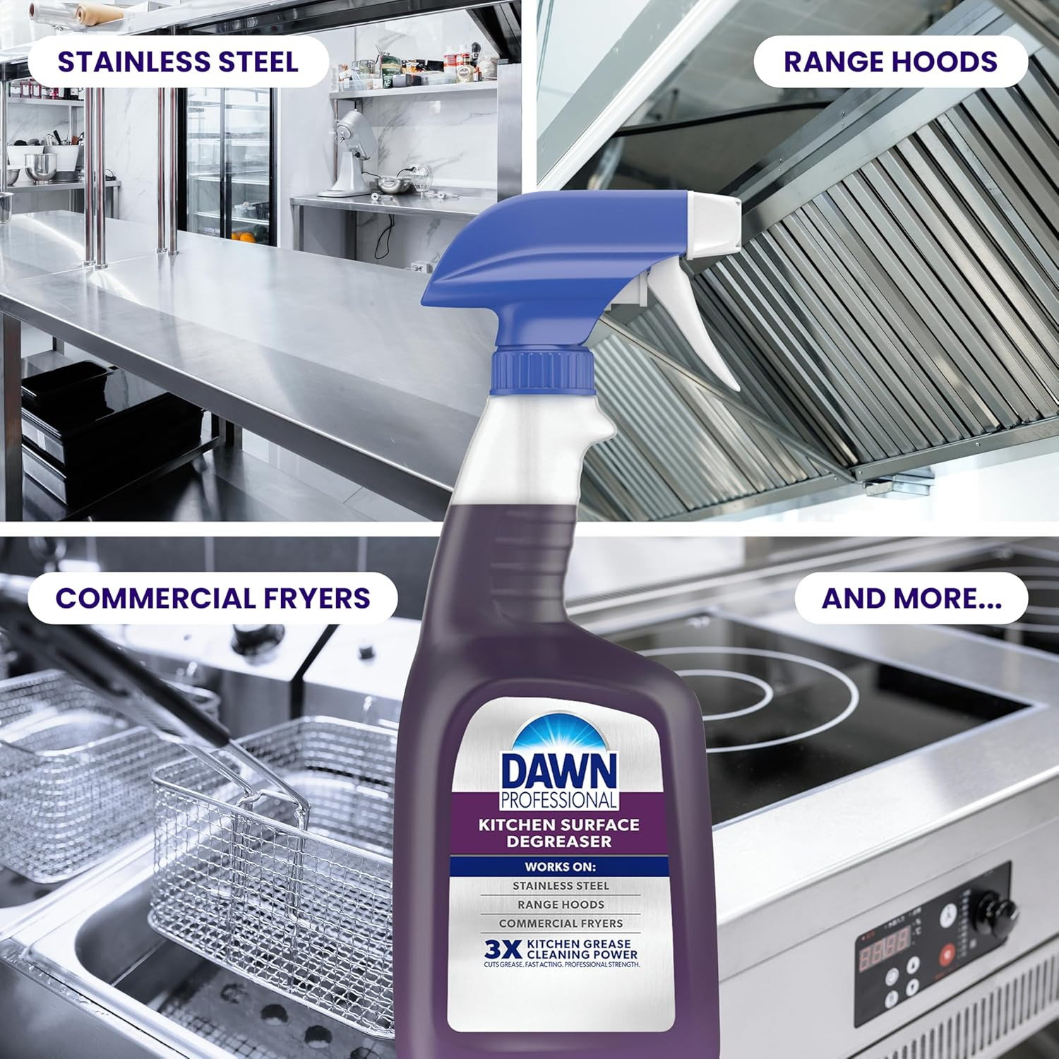 Dawn PRO Kitchen Surface Degreaser, Bulk Cleaning Spray for Oil and Grease Build