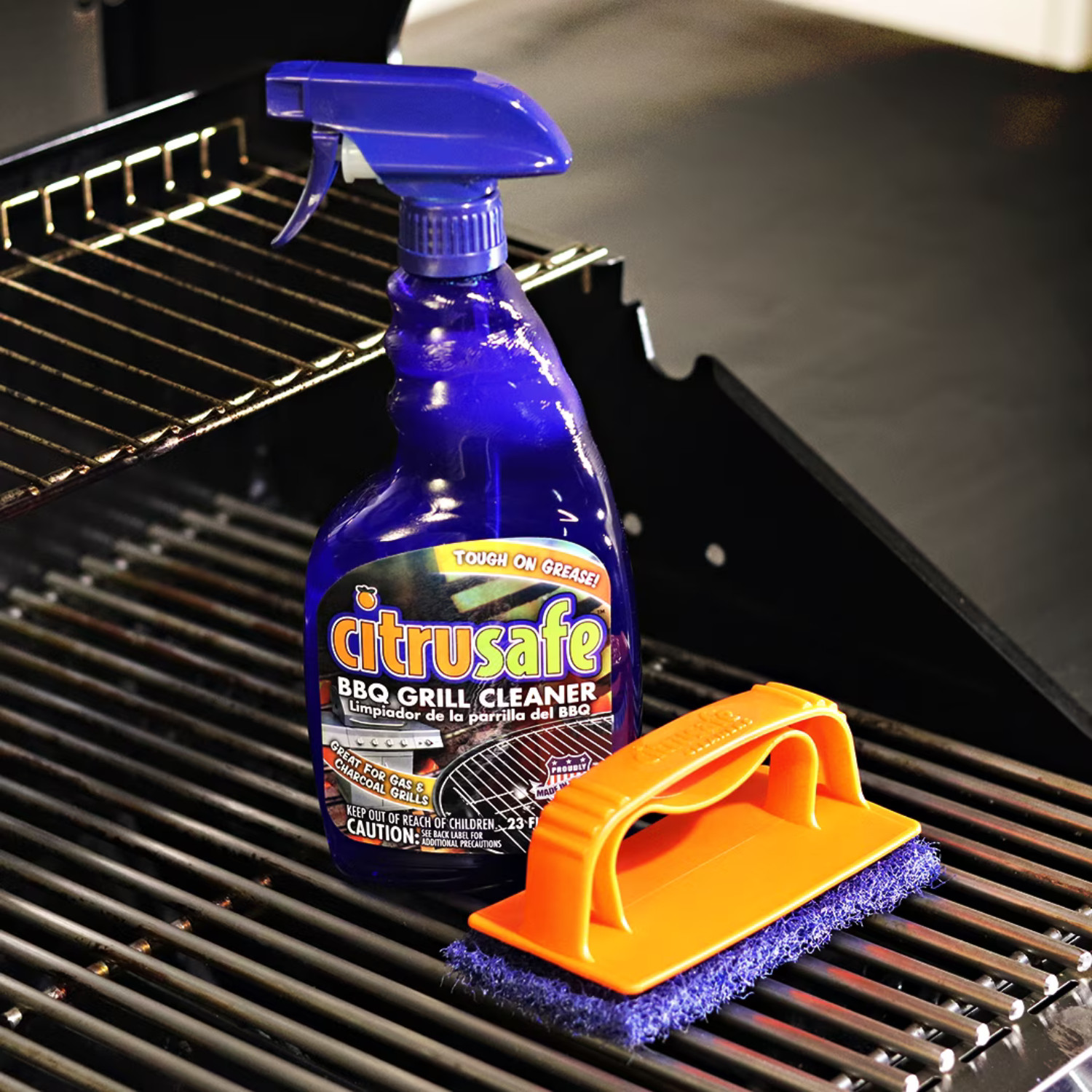CitruSafe BBQ Grill Cleaner 3 Pack 23oz Grate Degreaser Spray, 3 Pack