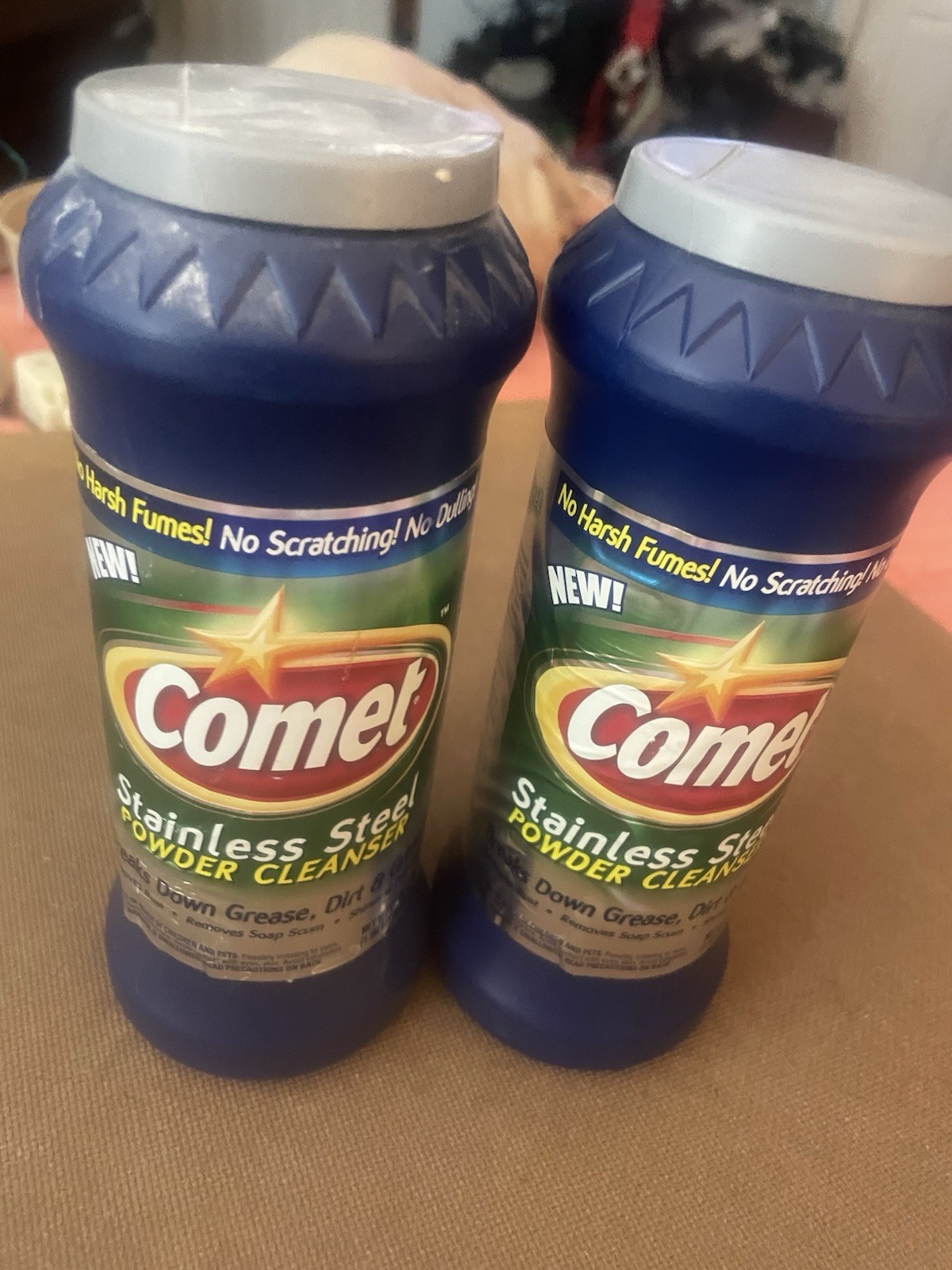 2 New Comet Stainless Steel Powder Cleanser 17 oz.