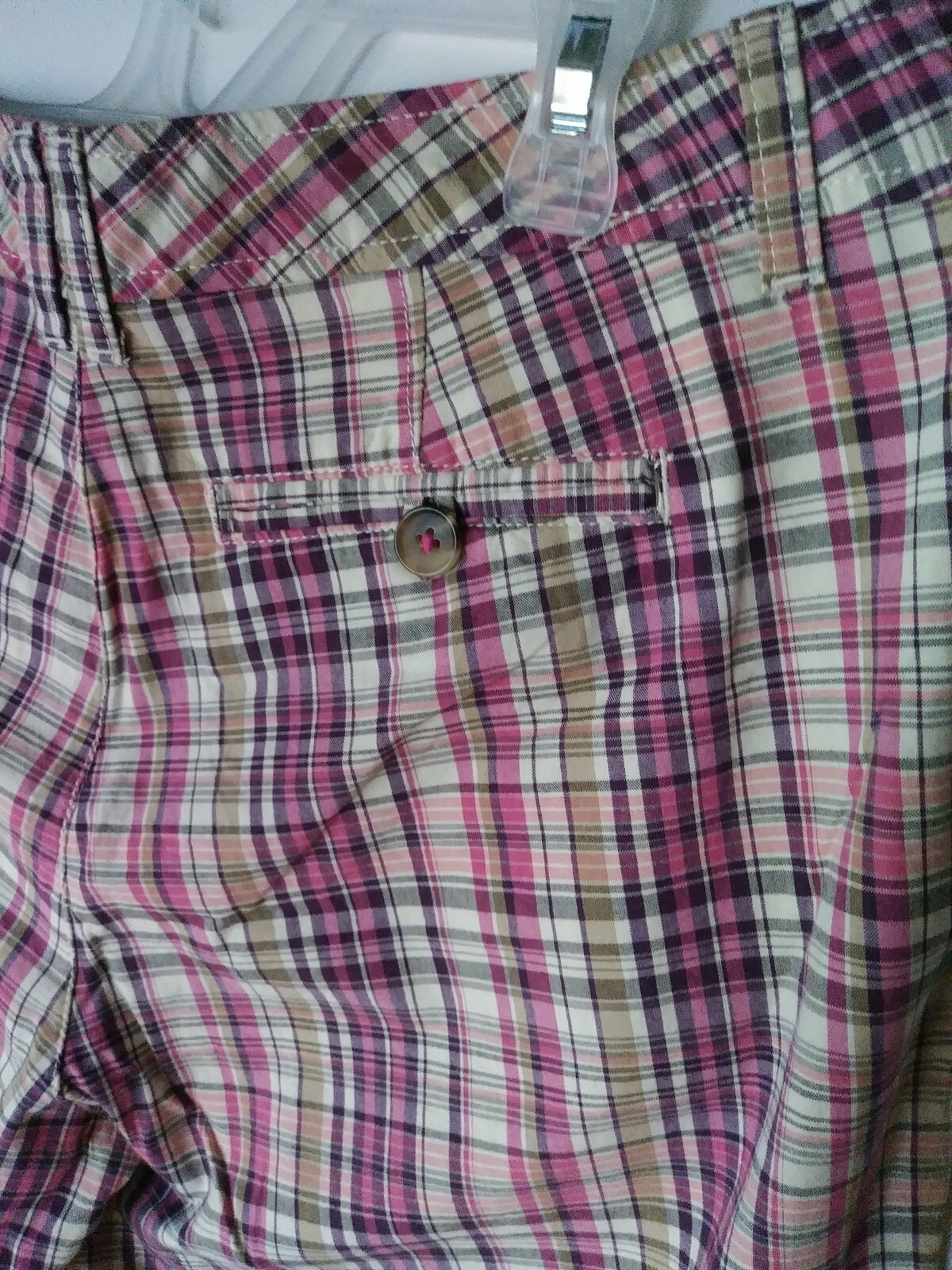 BASS HERITAGE FUCHSIA FLOW SHORT PANTS SIZE 8 SHORT 100% COTTON NWT RETAIL$58.00