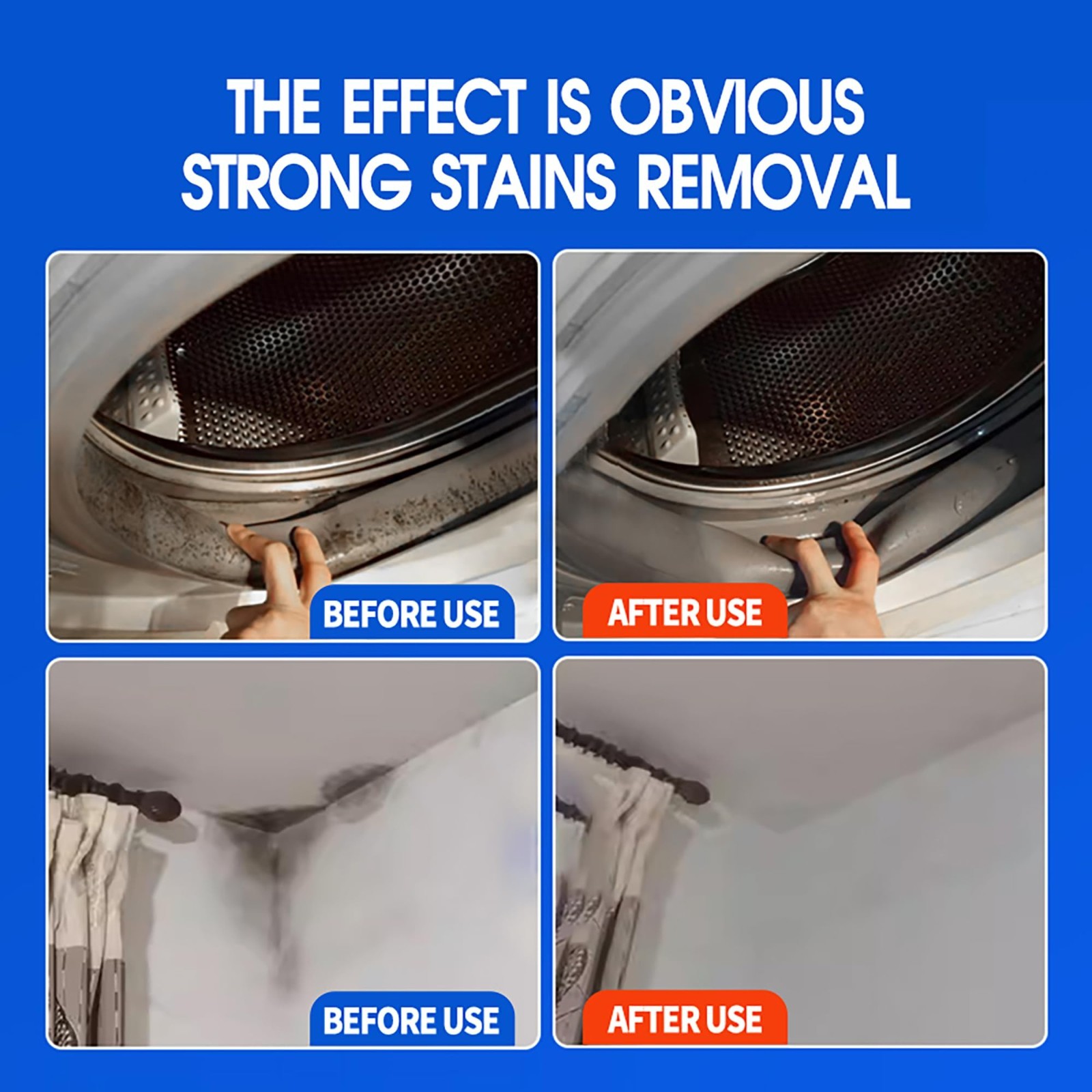 Effective Wall Cleaner Spray – Bathroom Foam, Tile & Shower Cleaner, 1 Bottle