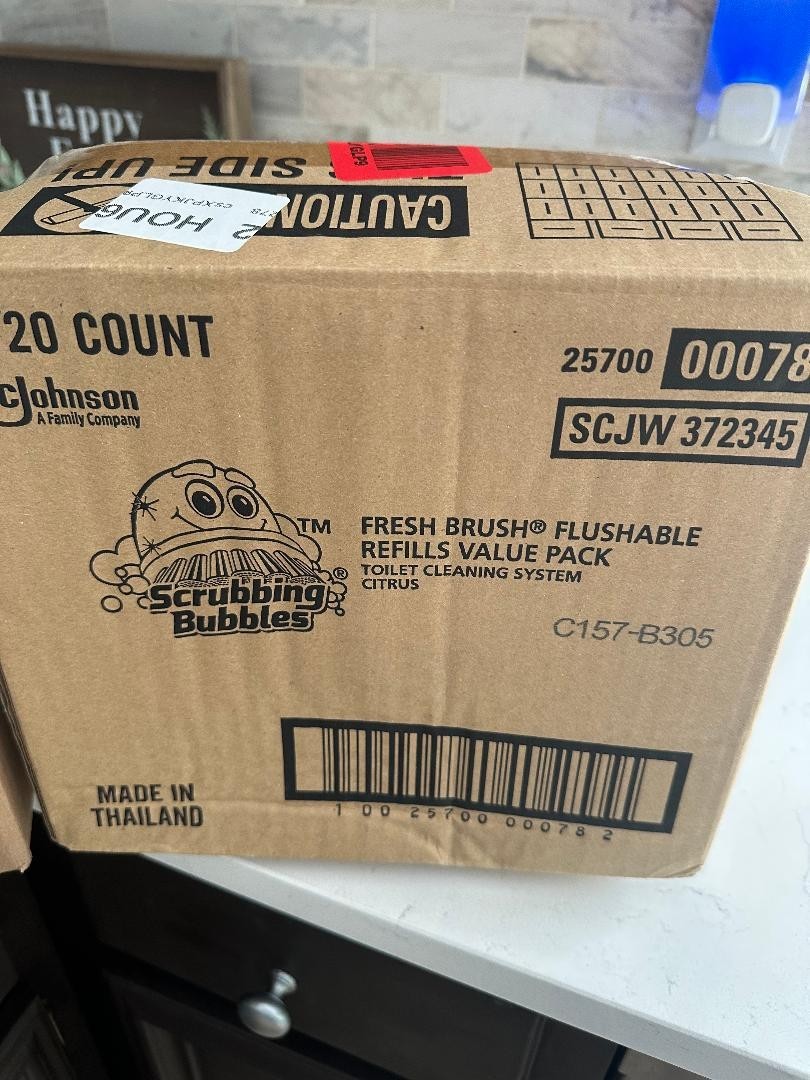 6 Pack Scrubbing Bubbles Flushable Fresh Wand Citrus Scent 120 Refills NEW!