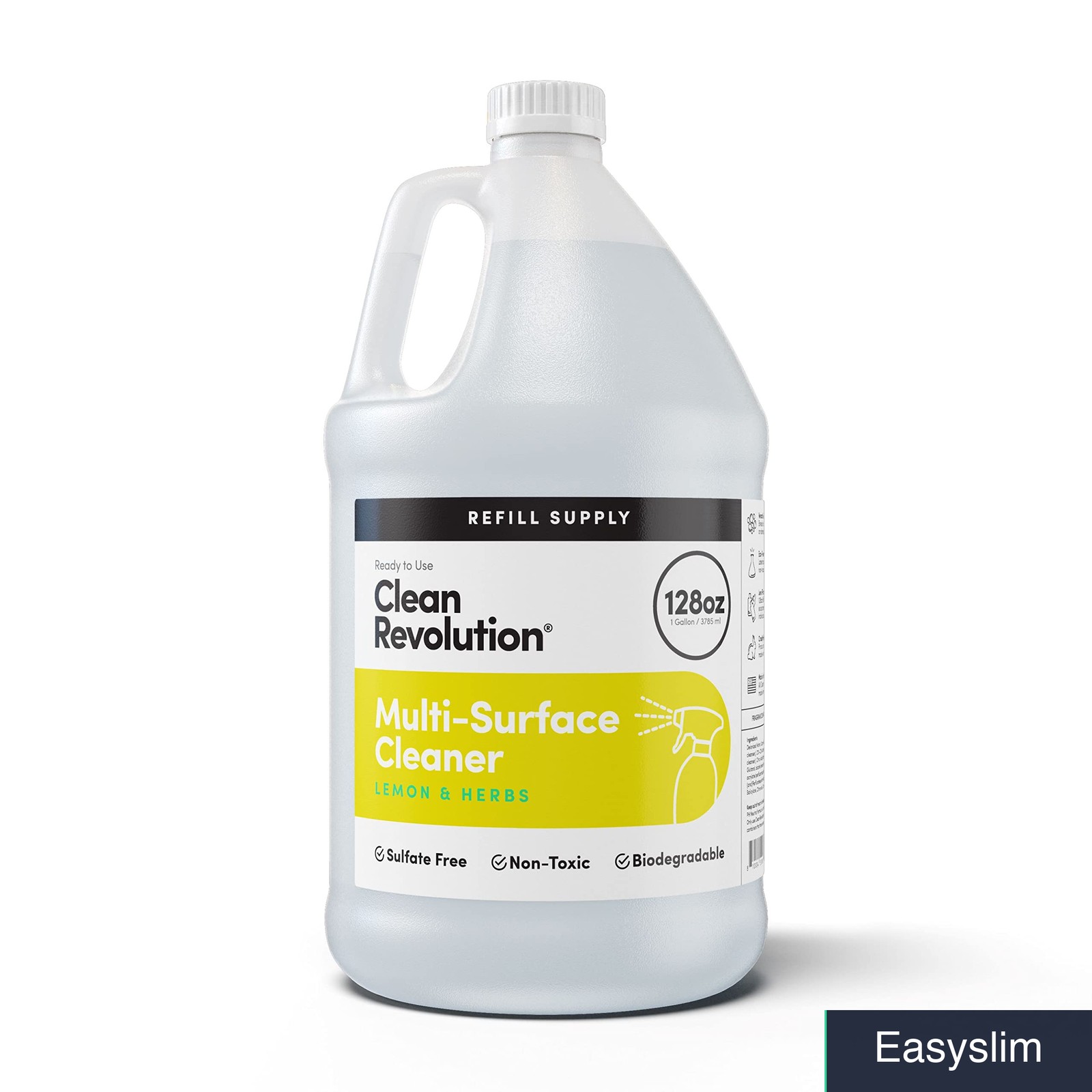 Multi-Surface Cleaner Refill 128 Oz (1 Gallon), Plant-Based, Ready to Use