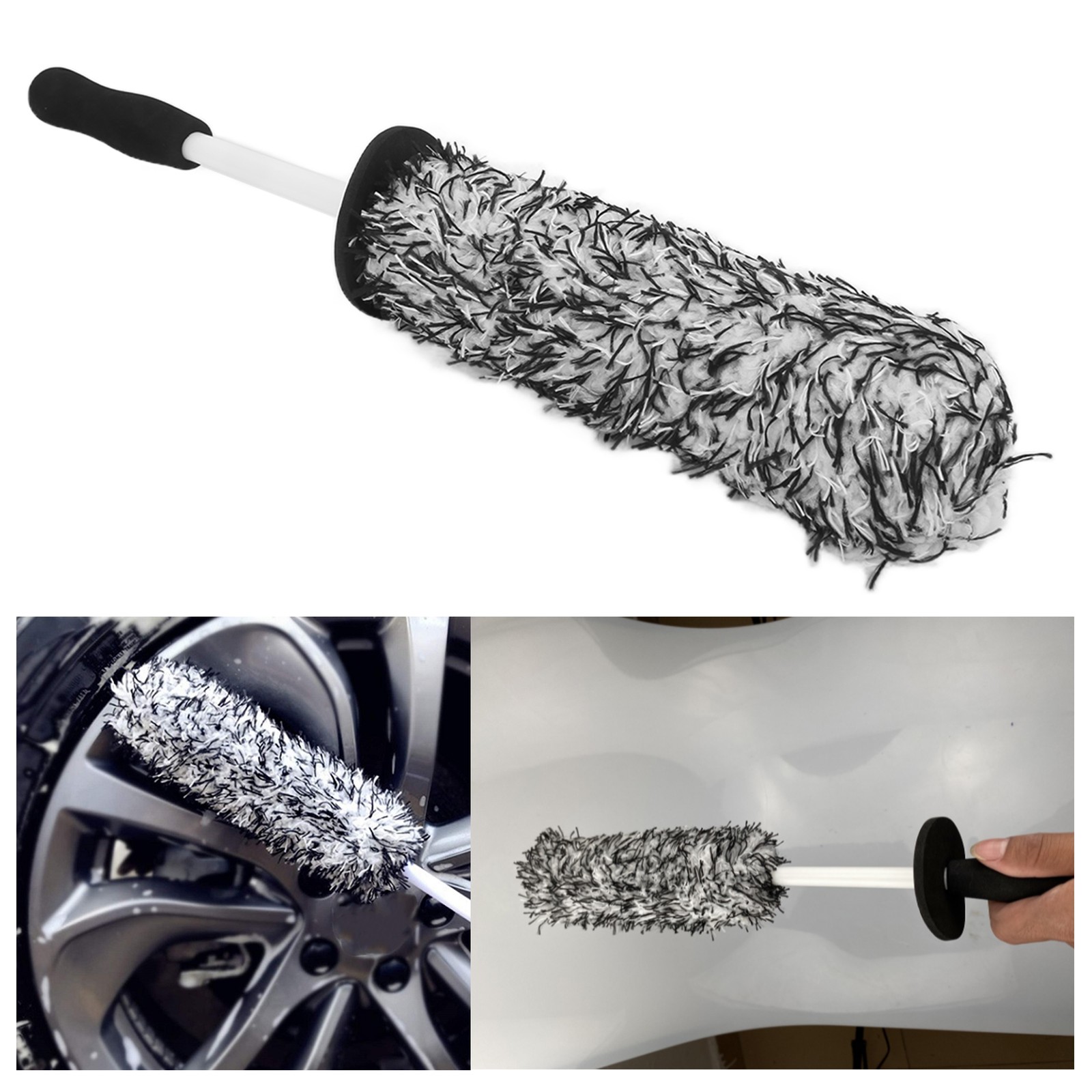 Rim Detailing Brush 42cm/16.5in Length Tire Scrub For Chassis For Bumper Fo TWGQ