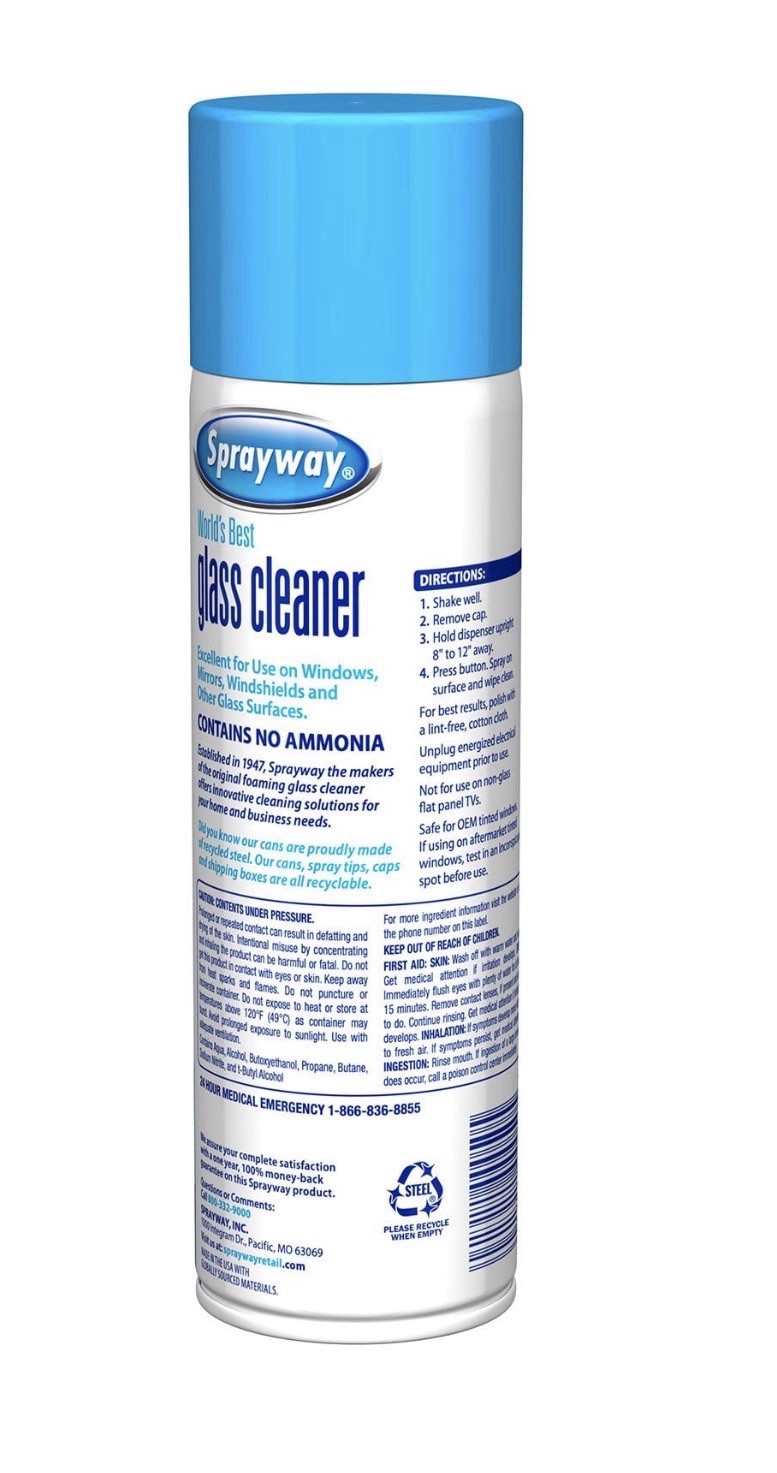 Sprayway SW050-12 Glass Cleaner, 19oz – 12 Pack