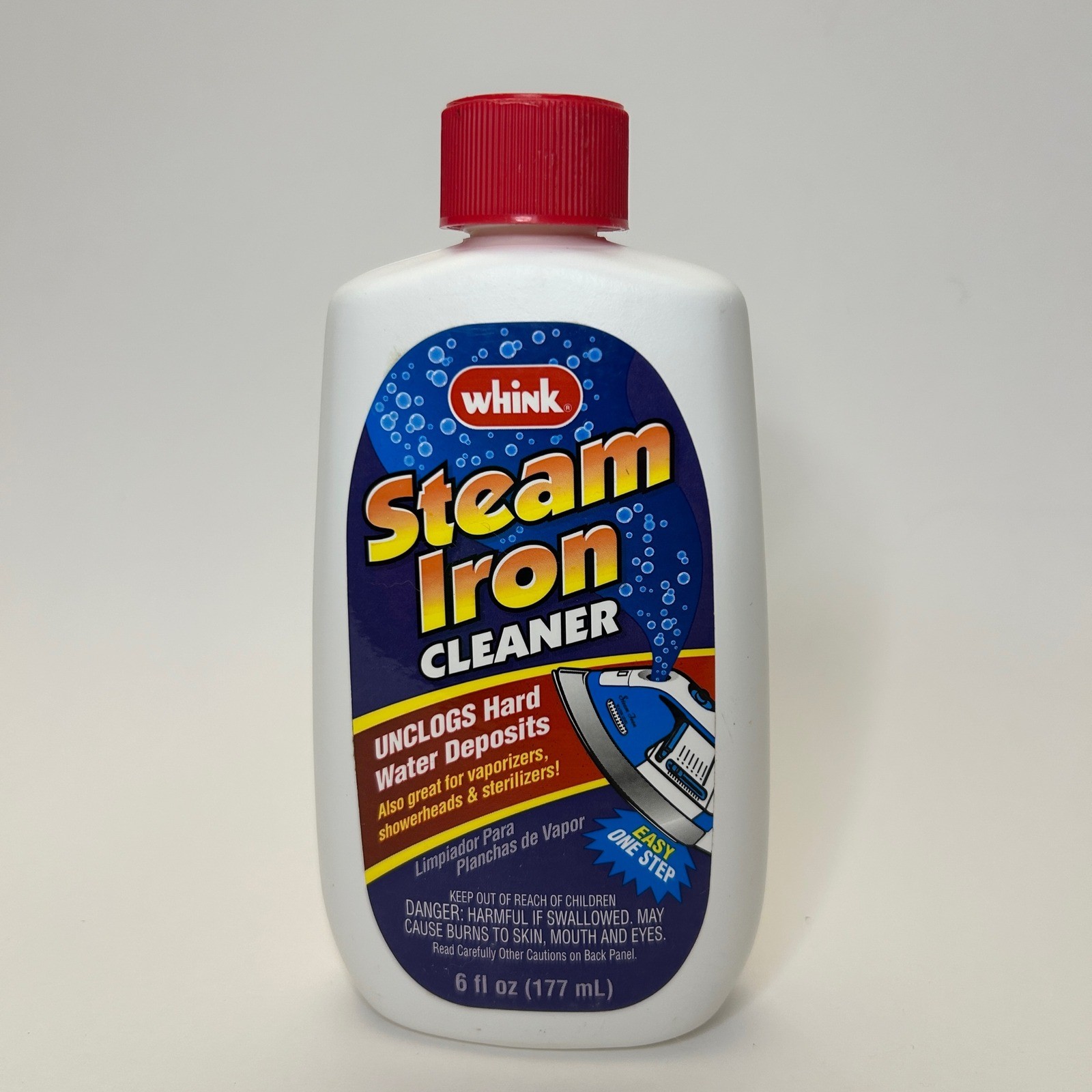 Whink Steam Iron Cleaner Unclogs Hard Water Deposits Discontinued 6 oz Unopened