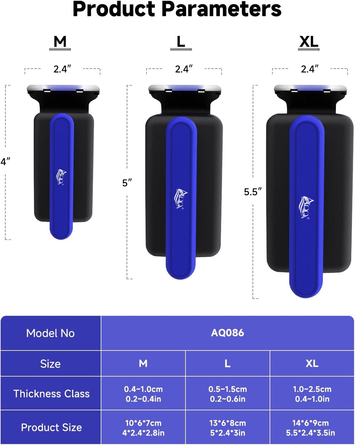 AQQA Magnetic Aquarium Fish Tank Glass Cleaner, Dual-Blades Algae Scraper Glass
