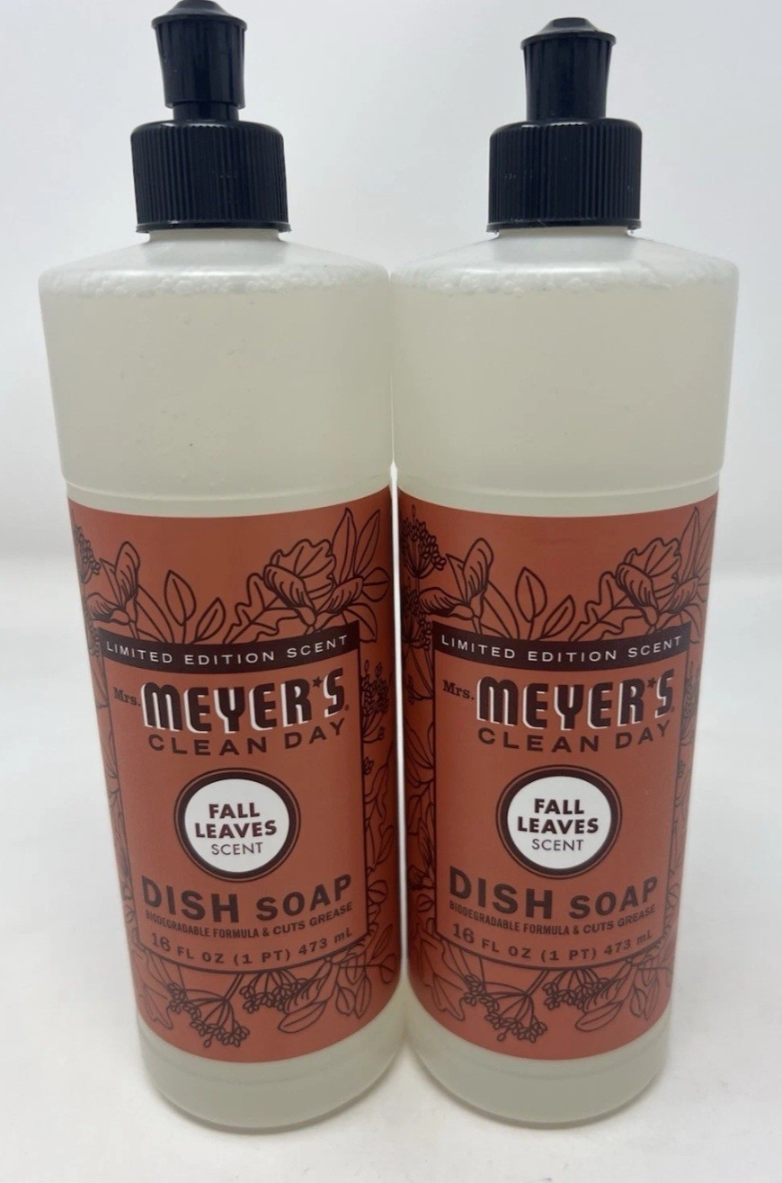 MRS. MEYER’S FALL LEAVES LIMITED EDITION Dish Soap 2 pack 16oz each