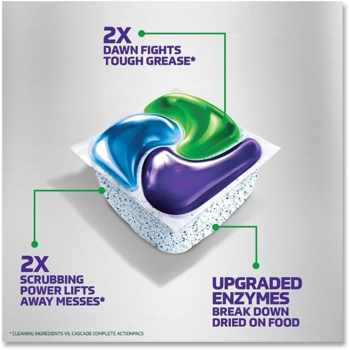 Cascade Platinum+ Dishwasher Detergent Pods Fresh 3 Count-FREE SHIPPING- 3 PACKS