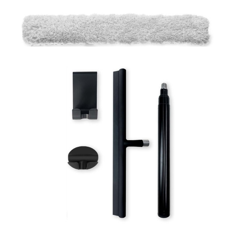 Rubber Floor Squeegee Telescopic Handle For Shower Mirror Tile Cleaning