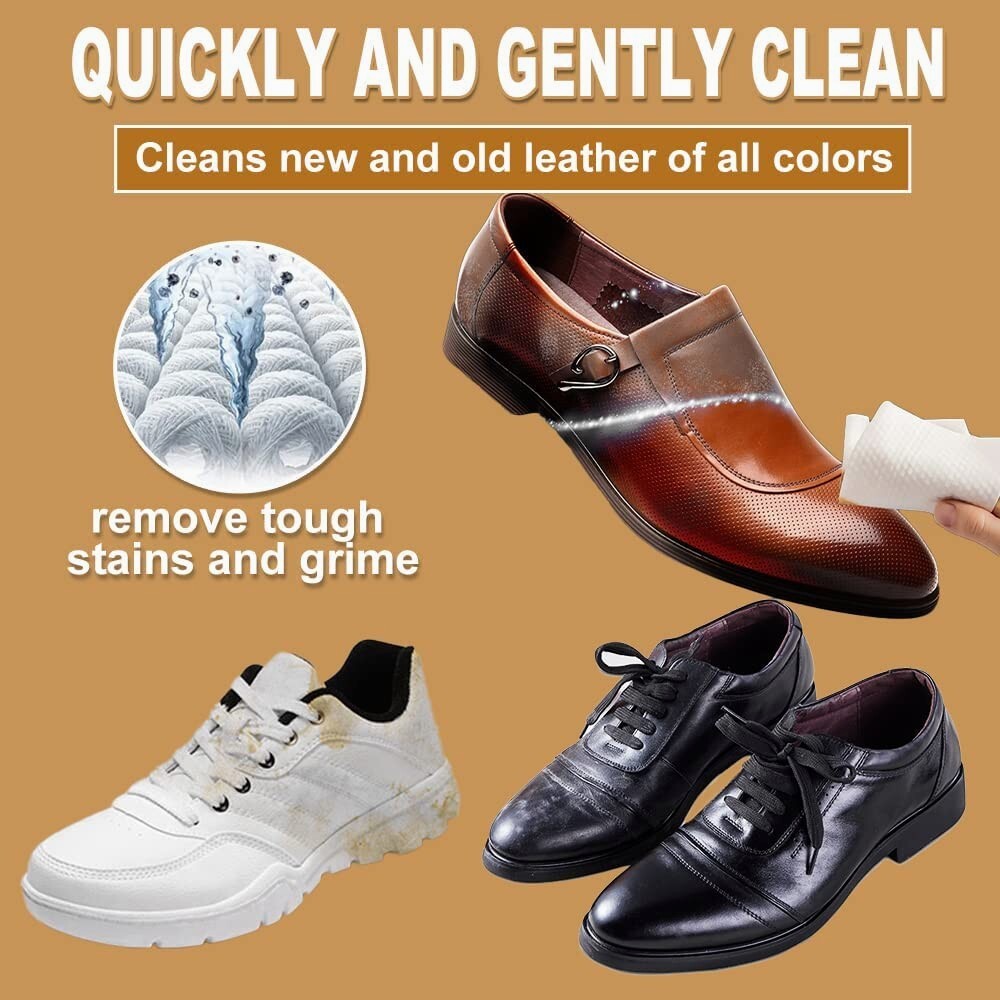 Air Jungles 3in1 Leather Cleaner Wipes 70 Count (Pack of 2) 140 Sheets