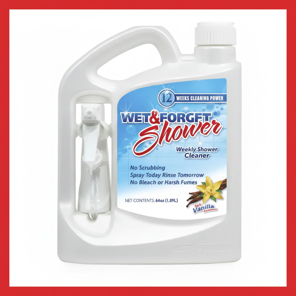 Wet & Forget Shower Cleaner Spray Multi-Surface Weekly Application