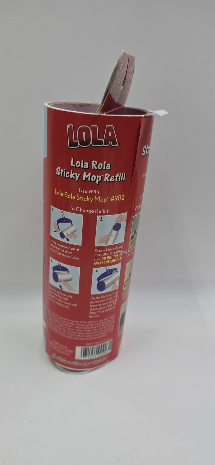 Lola Rola Sticky Mop Refill #902 – 30 Jumbo Adhesive Sheets for Pet Hair & Home