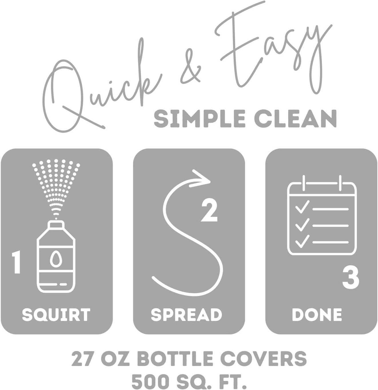 Quick Shine Hardwood Floor Cleaner 64 Oz No Rinse Spray Vac Mop Cleaner