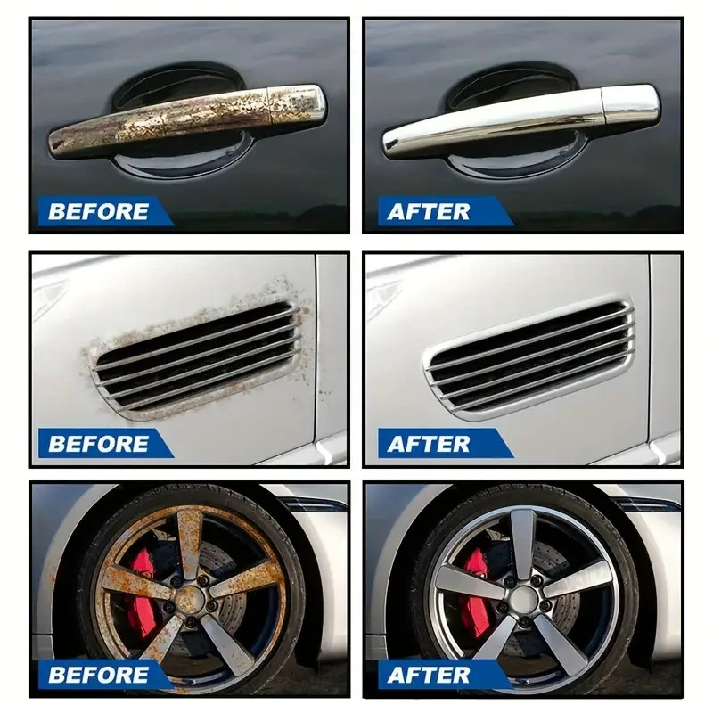 All-Purpose Rust Remover Spray 120ML Fast-Acting Iron Oxidation Eliminator