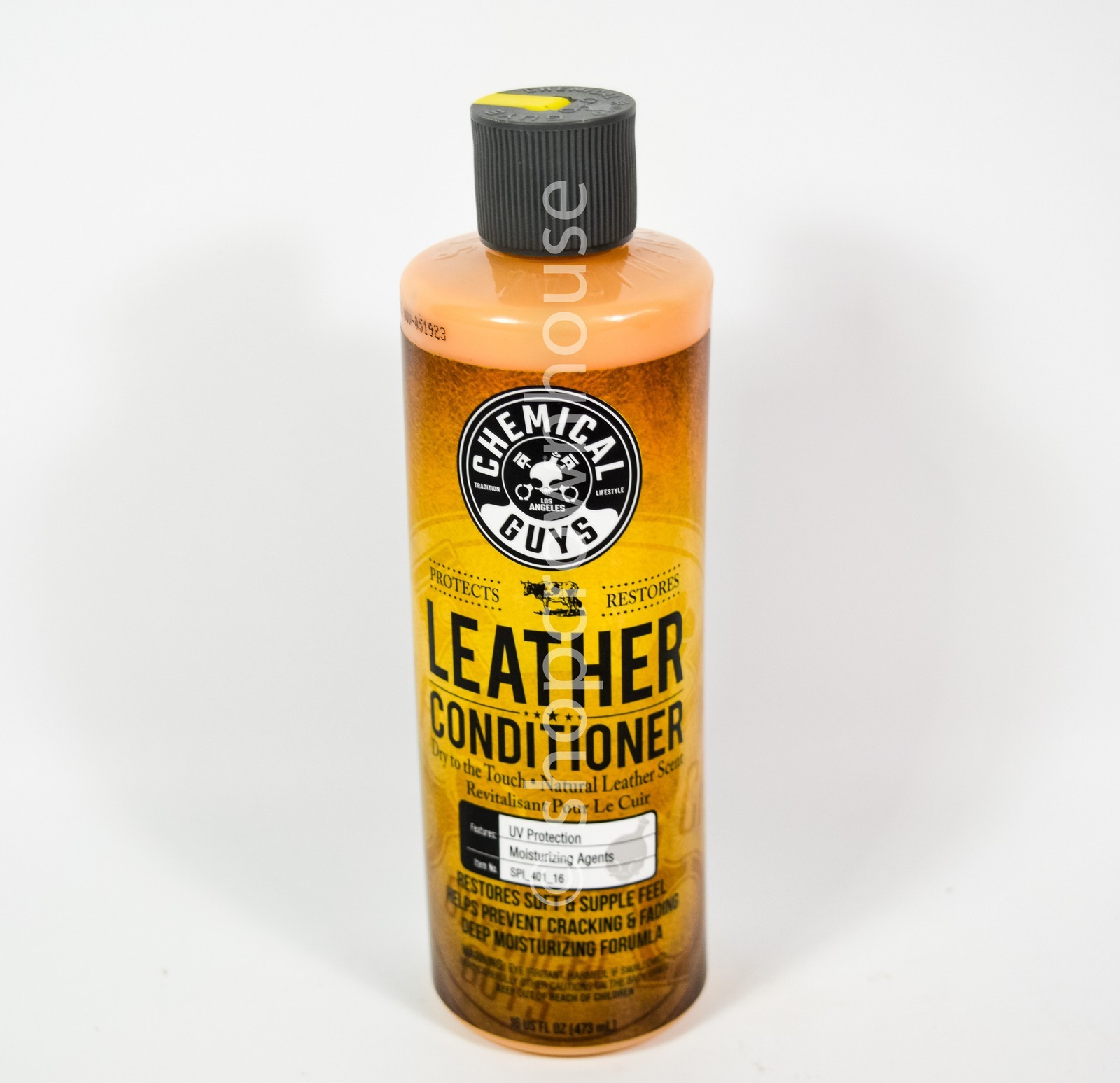 Chemical Guys Leather Conditioner 16oz bottle Dry Touch UV Protection Formula