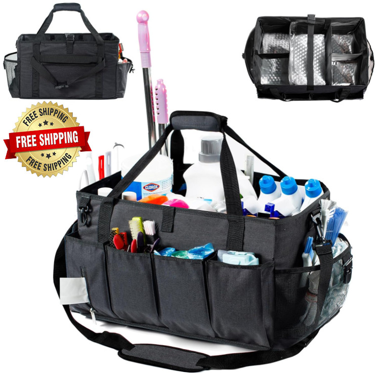 Caddy de limpieza para organizador de proveedores de limpieza profesional de 17″