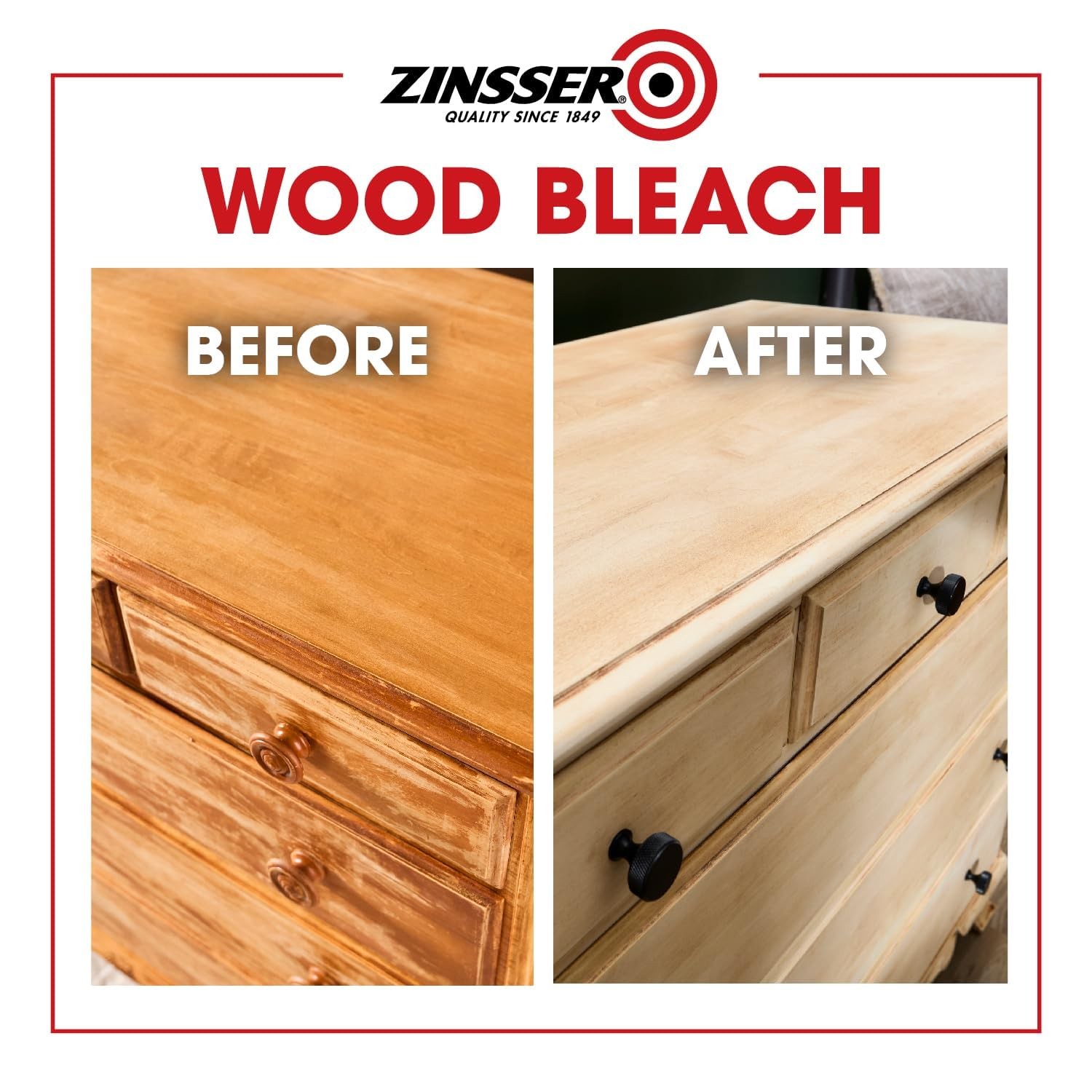 Wood Bleach Kit, 2-Step Brightening System, Interior Wood Surfaces