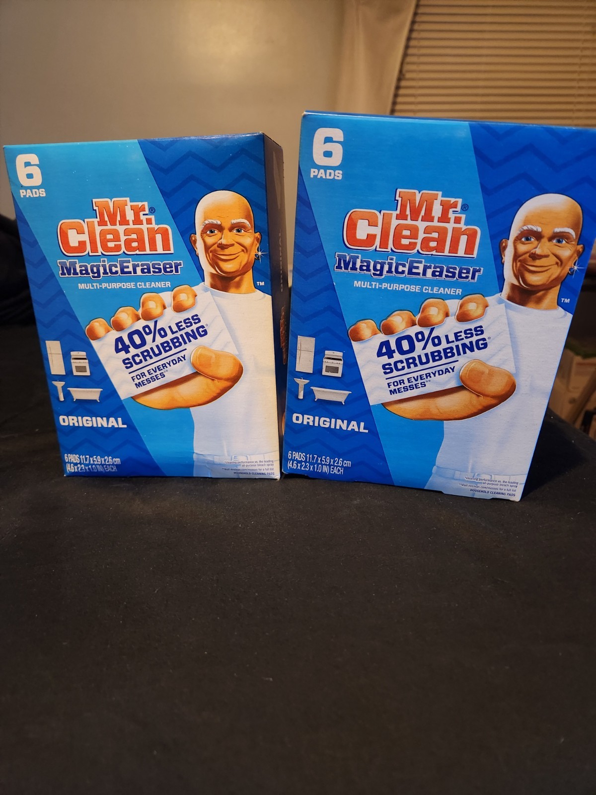 Mr. Clean Magic Erase Sponge 6 Pack LOT of 2 Boxes 12 Count All Purpose Cleanner