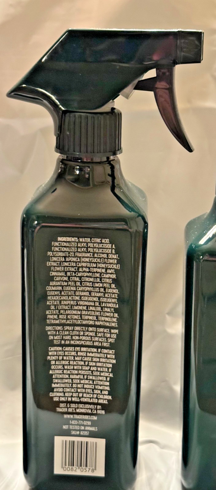 Trader Joe’s BERGAMOT & VETIVER SCENTED MULTI-PURPOSE CLEANER Spray Holiday New