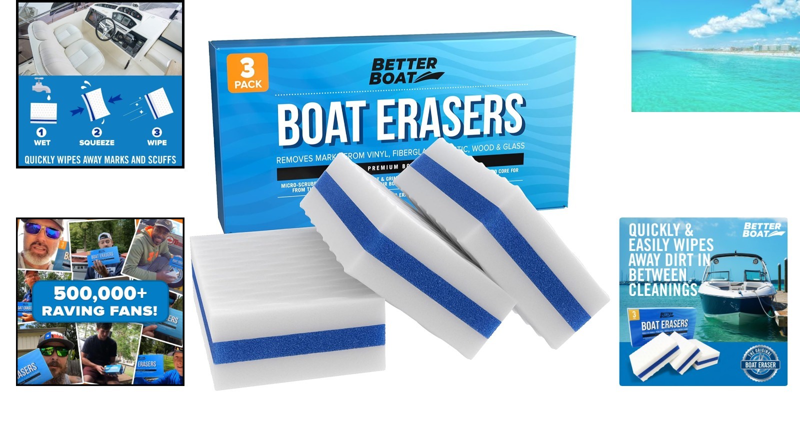3 Boat Erasers – Eco-Friendly Sponges for All Marine Cleaning Tasks