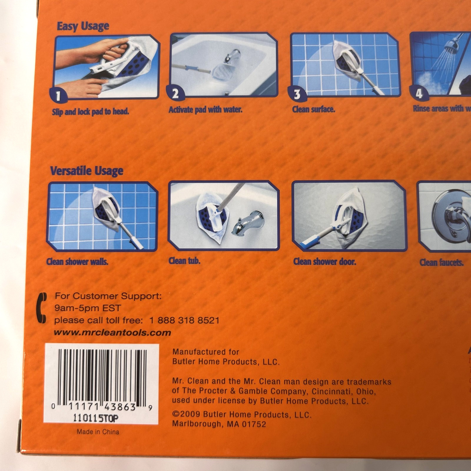 Mr. Clean Magic Reach Scrubbing Tub & Shower Refill 8 Foaming Pads 443863
