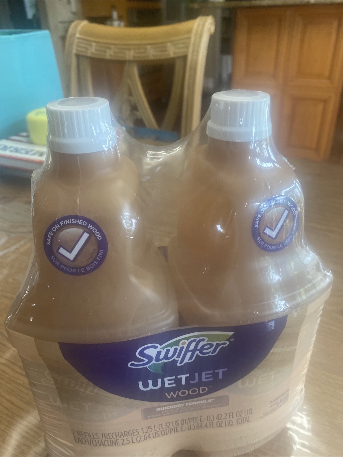 2 Wet Jet Quickdry Formula Liquid Hardwood Floor Cleaner 42.2 oz Each