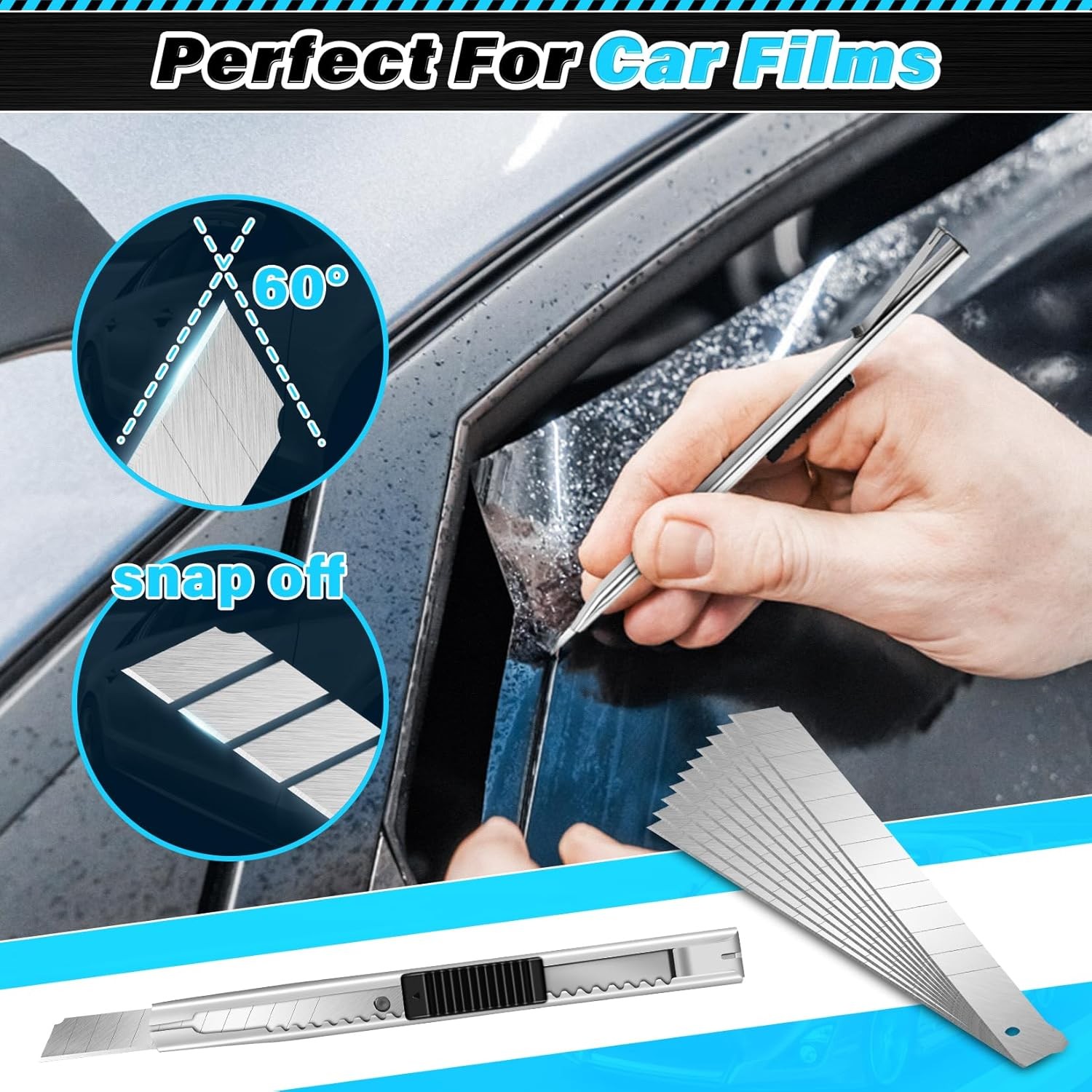 18 Pcs Window Tint Kit, Vinyl Wrap Tool Kit – Professional Window Tint Tools &