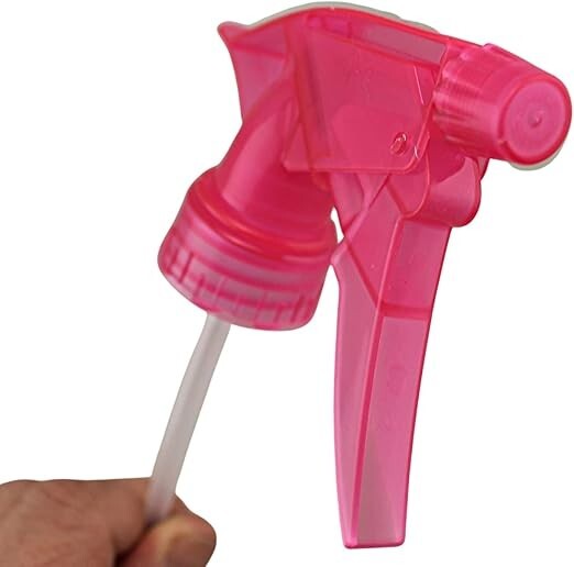 2-Pack 22oz Diamond Pink Spray Bottles – Adjustable Nozzle for Plants, Cleaning,